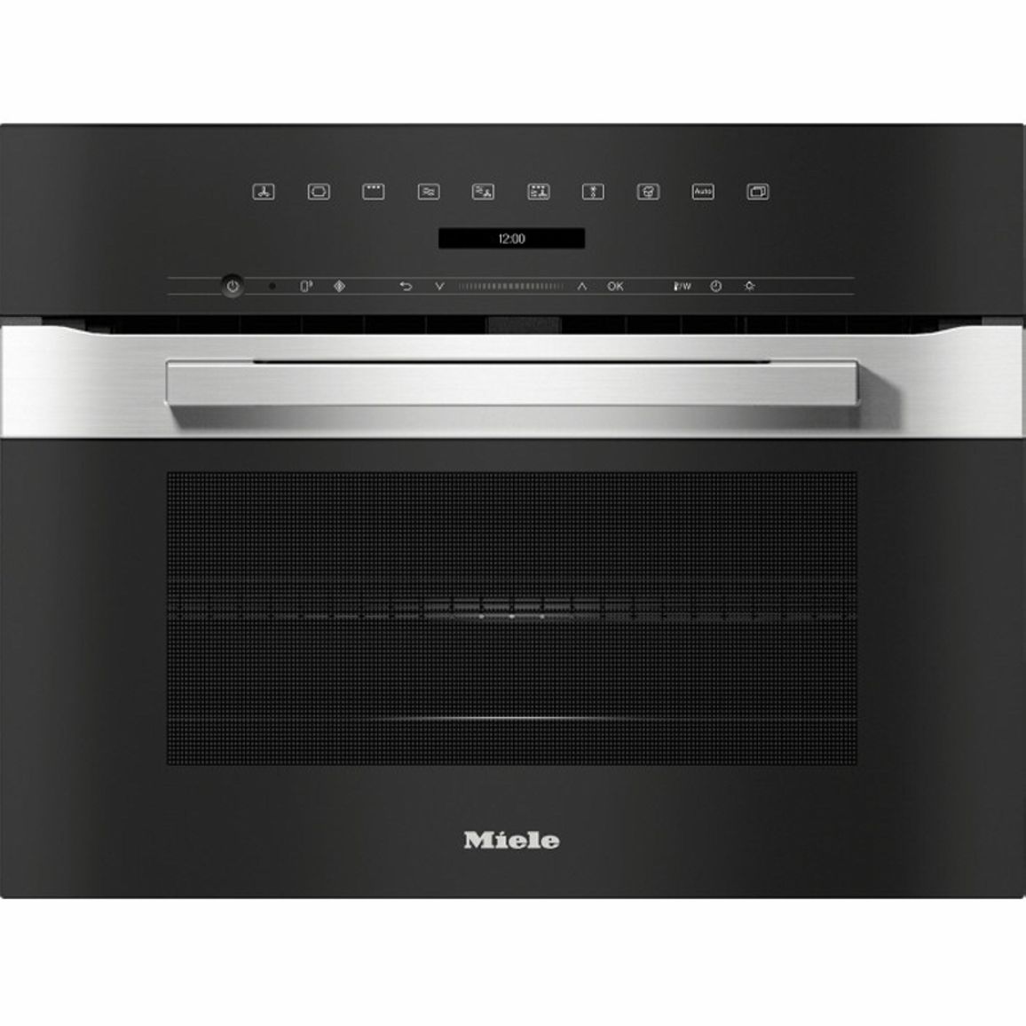 Компактный духовой шкаф из СВЧ H 7240 BM Clean steel Miele Компактный духовой шкаф из СВЧ H 7240 BM Clean steel Miele