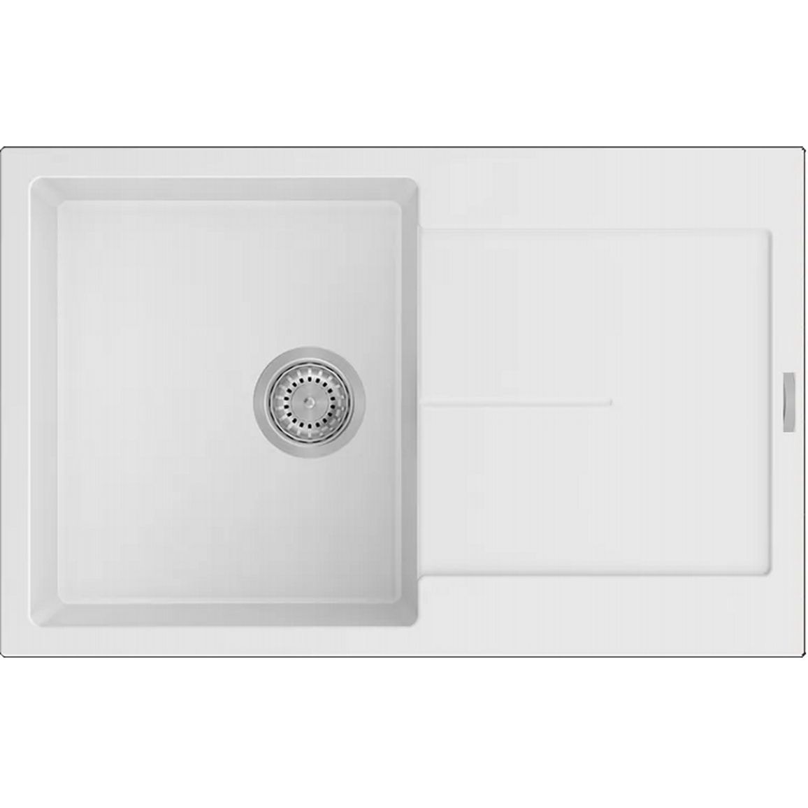 Мойка гранит Navio 79x50 Alpine White Fabiano Мойка гранит Navio 79x50 Alpine White Fabiano