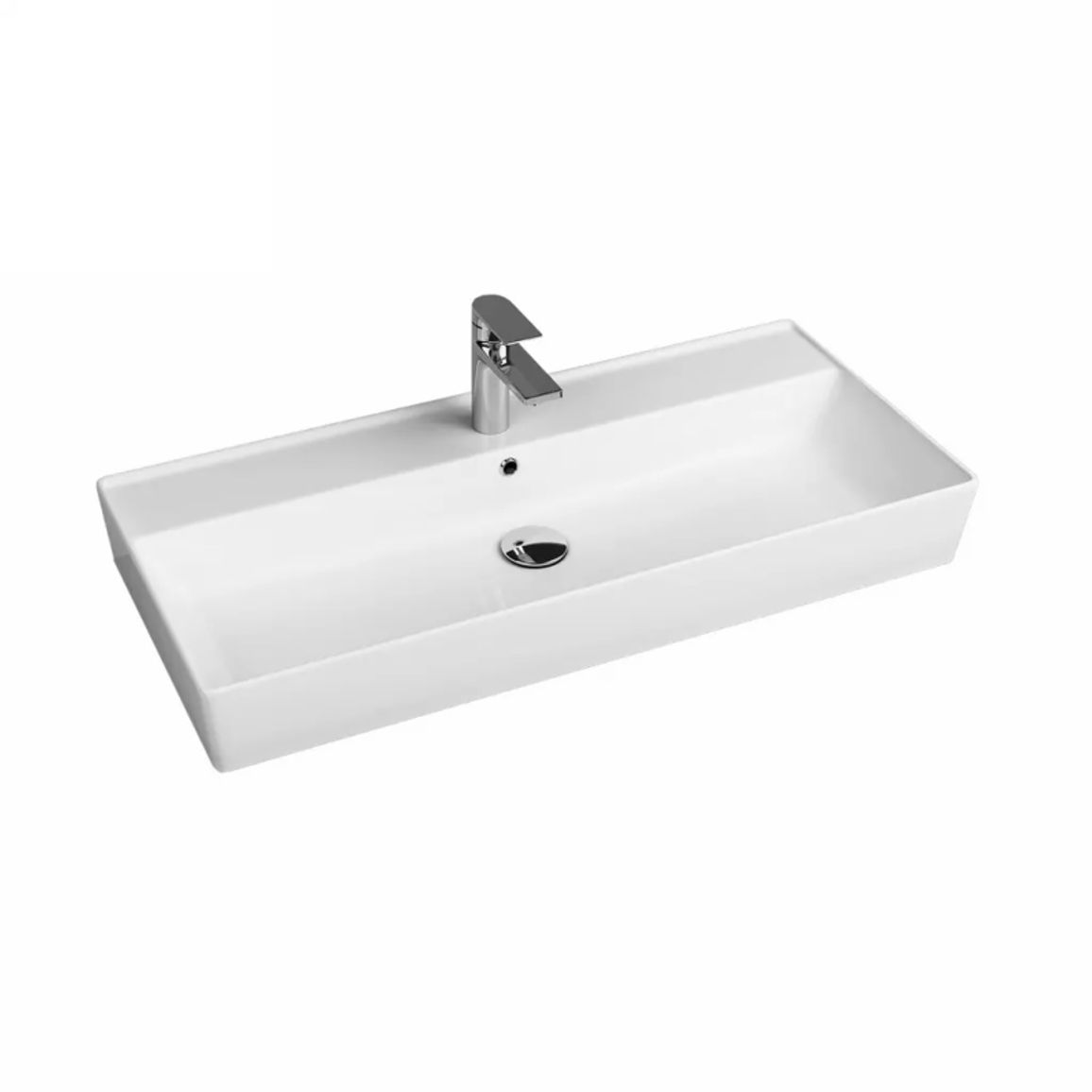 Умивальник підвісний Cross Line 100x45 см, білий Quarter Bath (72CL23100.00.1.3.01) Умивальник підвісний Cross Line 100x45 см, білий Quarter Bath (72CL23100.00.1.3.01)