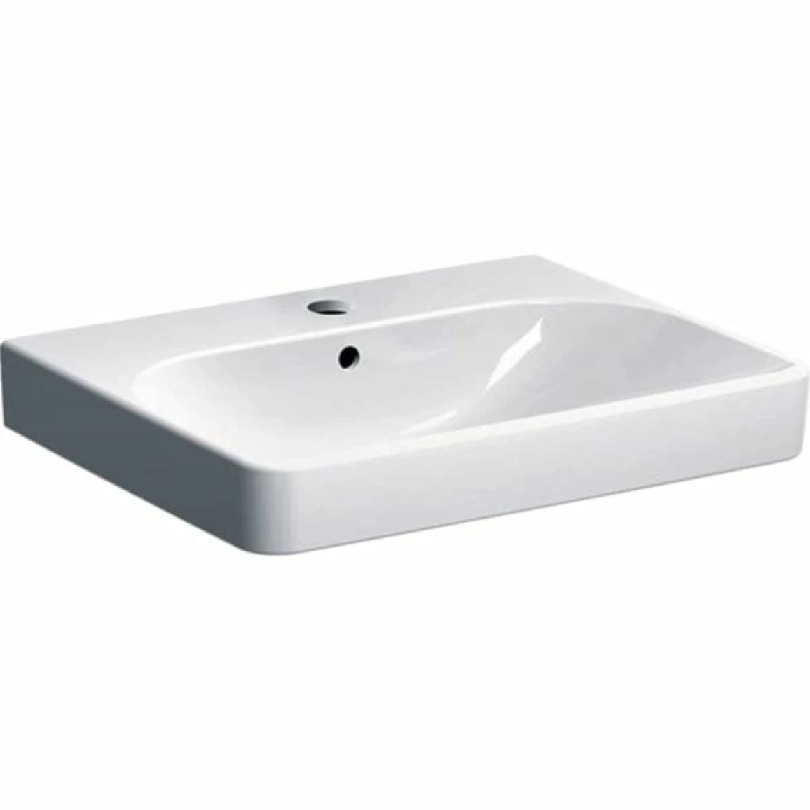Умивальник підвісний Smyle Square 60х48 см, білий Geberit {500.229.01.1)