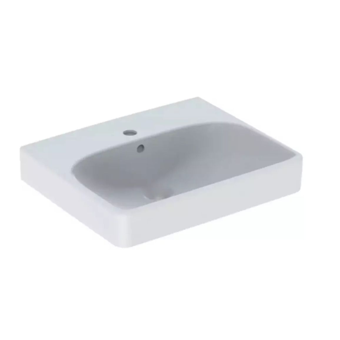 Умывальник подвесной Smyle Square 50х41 см, белый Geberit {500.256.01.1)