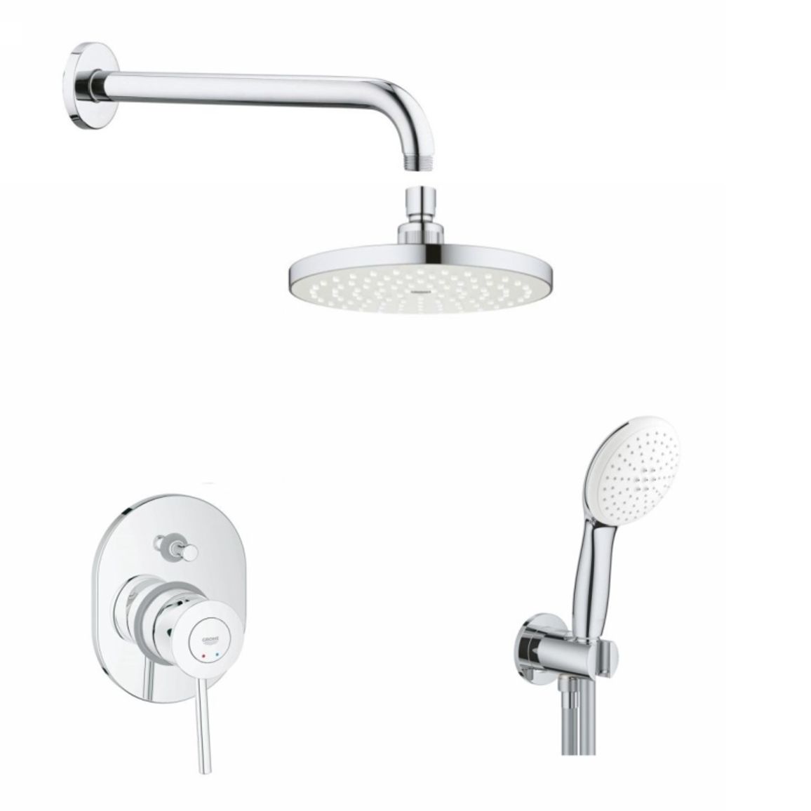 Душевая система, хром Grohe (29047000_27541001_28576000_26406003)