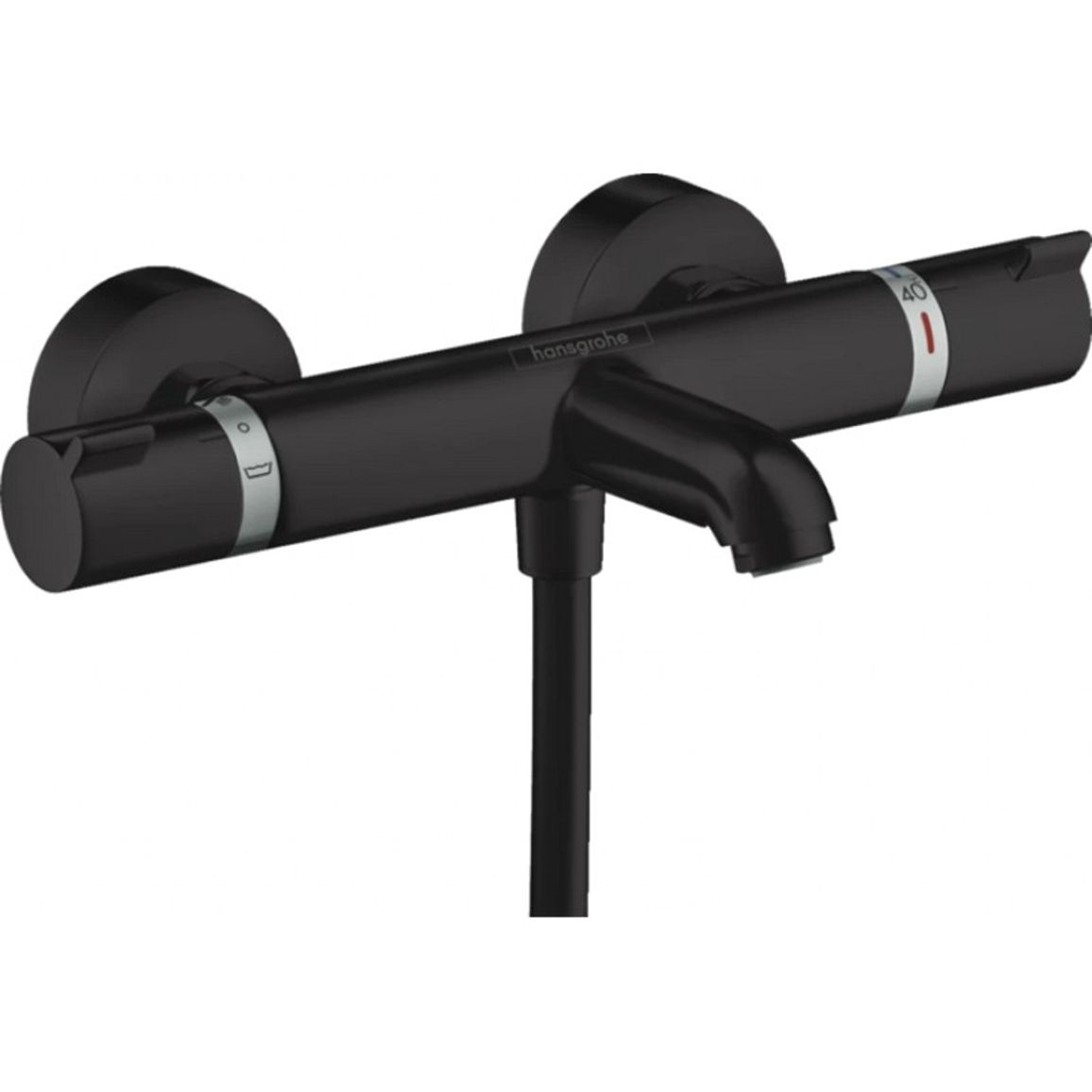 Термостат для ванны Ecostat Comfort Matt Black Hansgrohe (13114670) Термостат для ванны Ecostat Comfort Matt Black Hansgrohe (13114670)