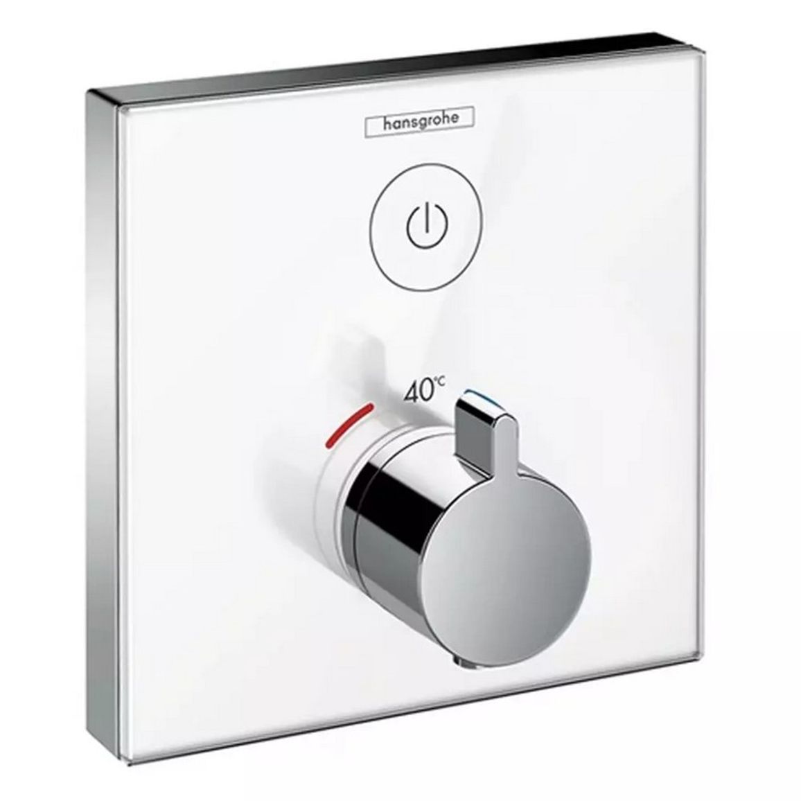Термостат ShowerSelect Glass White Chrome Hansgrohe (15737400)