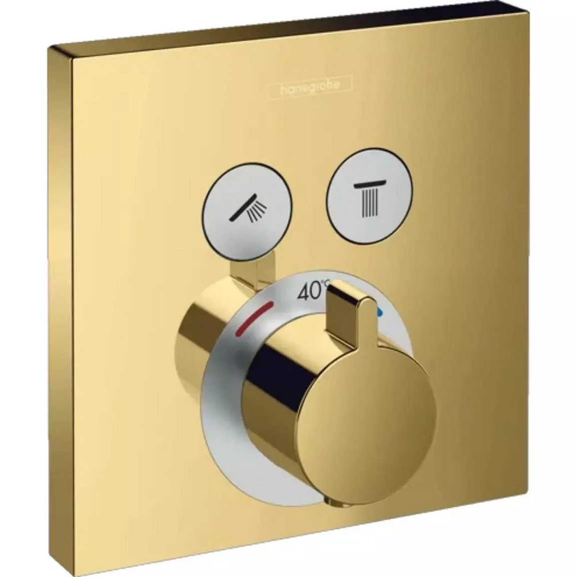 Термостат ShowerSelect Polished Gold Optic Hansgrohe (15763990) Термостат ShowerSelect Polished Gold Optic Hansgrohe (15763990)