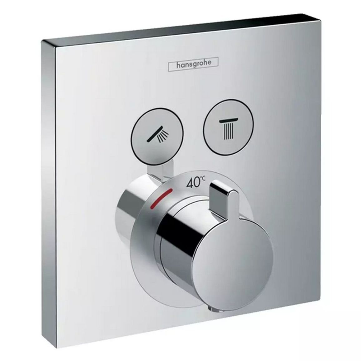 Термостат для ванны ShowerSelect на 2 функции Chrome Hansgrohe (15763000) Термостат для ванны ShowerSelect на 2 функции Chrome Hansgrohe (15763000)