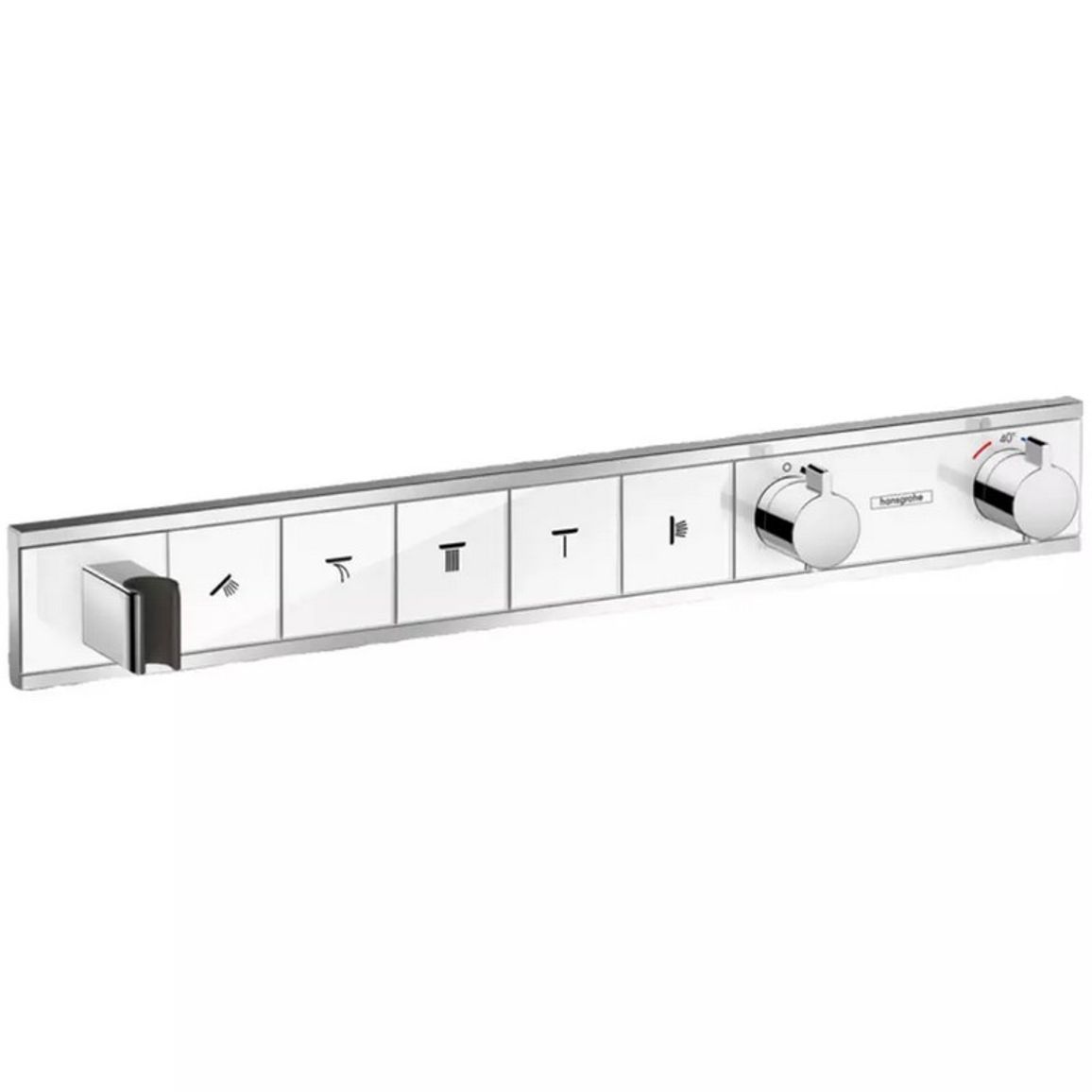 Термостат скрытого монтажа RainSelect на 5 выходов White/Chrome Hansgrohe (15358400) Термостат скрытого монтажа RainSelect на 5 выходов White/Chrome Hansgrohe (15358400)