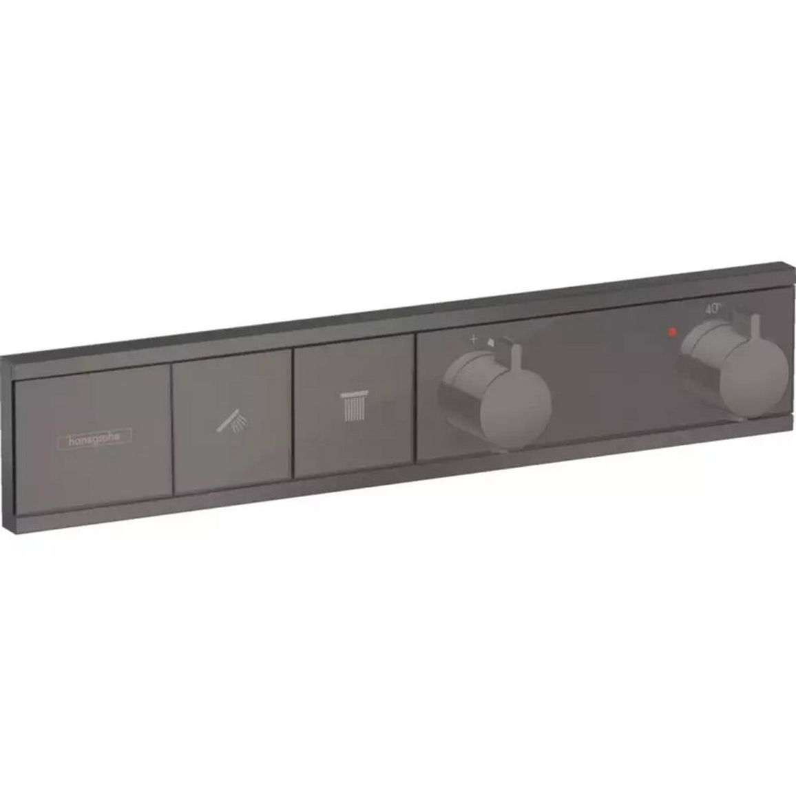 Термостат скрытого монтажа RainSelect на 2 потребителя Brushed Black Hansgrohe (15380340) Термостат скрытого монтажа RainSelect на 2 потребителя Brushed Black Hansgrohe (15380340)