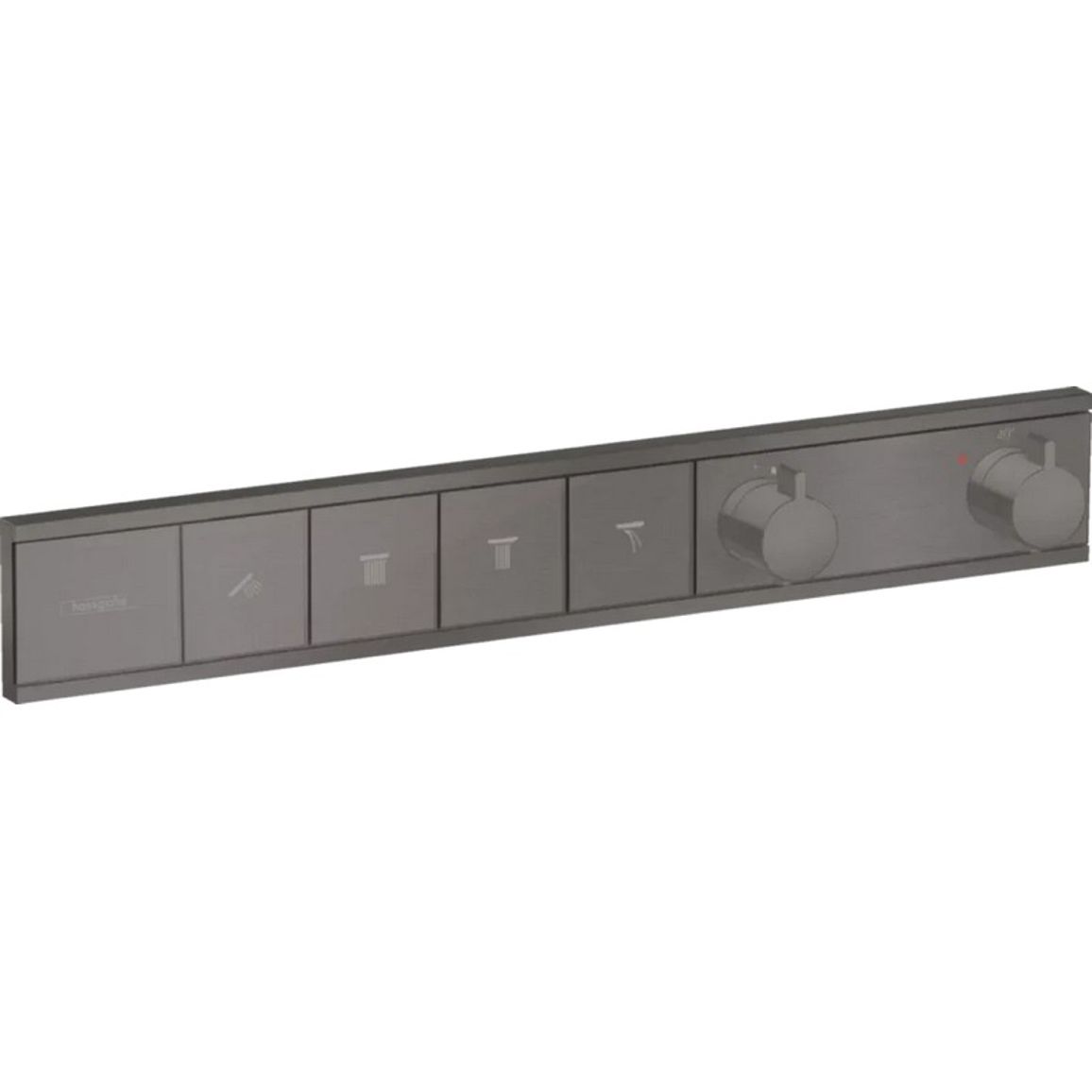 Термостат скрытого монтажа RainSelect на 4 потребителя Brushed Black Hansgrohe (15382340) Термостат скрытого монтажа RainSelect на 4 потребителя Brushed Black Hansgrohe (15382340)