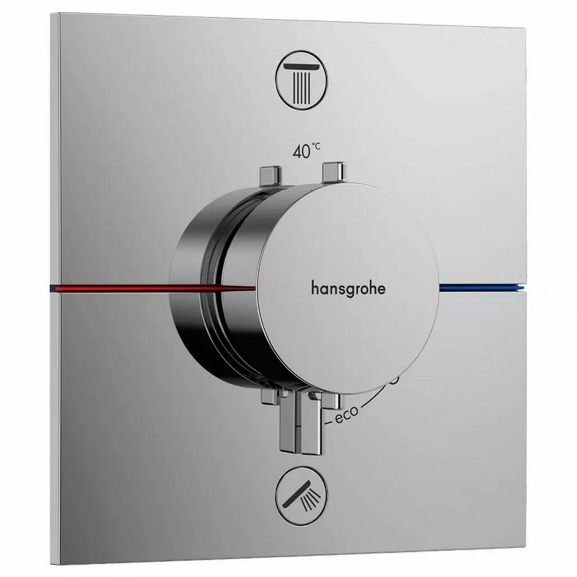 Термостат скрытого монтажа ShowerSelect Comfort E на 2 функции Chrome Hansgrohe (15572000)