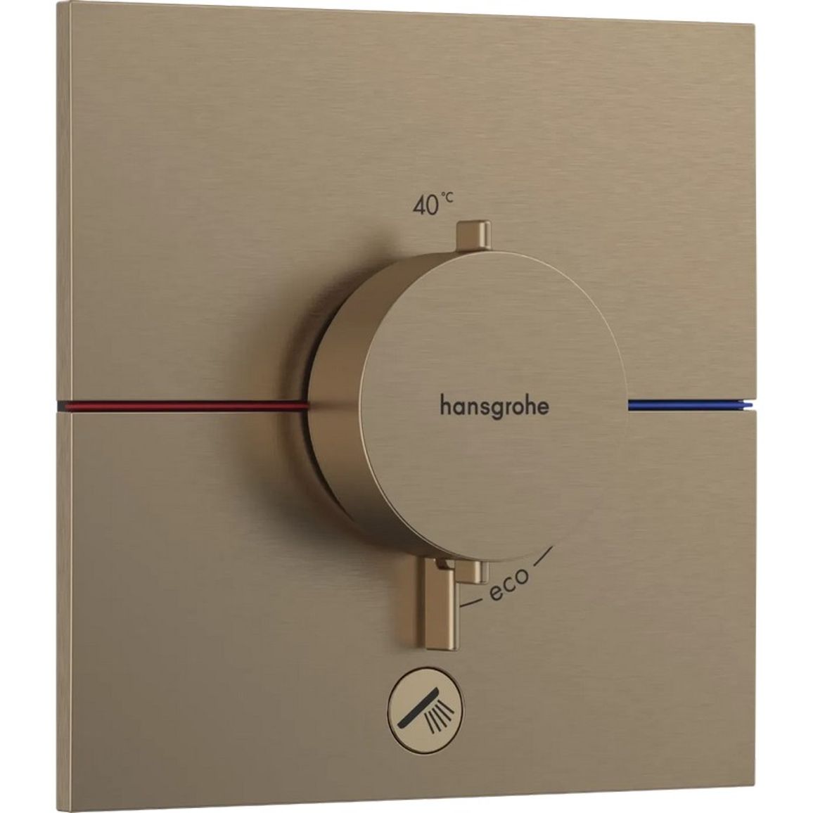Термостат ShowerSelect Comfort E HighFlow на 1 функцию Brushed Bronze Hansgrohe (15575140) Термостат ShowerSelect Comfort E HighFlow на 1 функцию Brushed Bronze Hansgrohe (15575140)