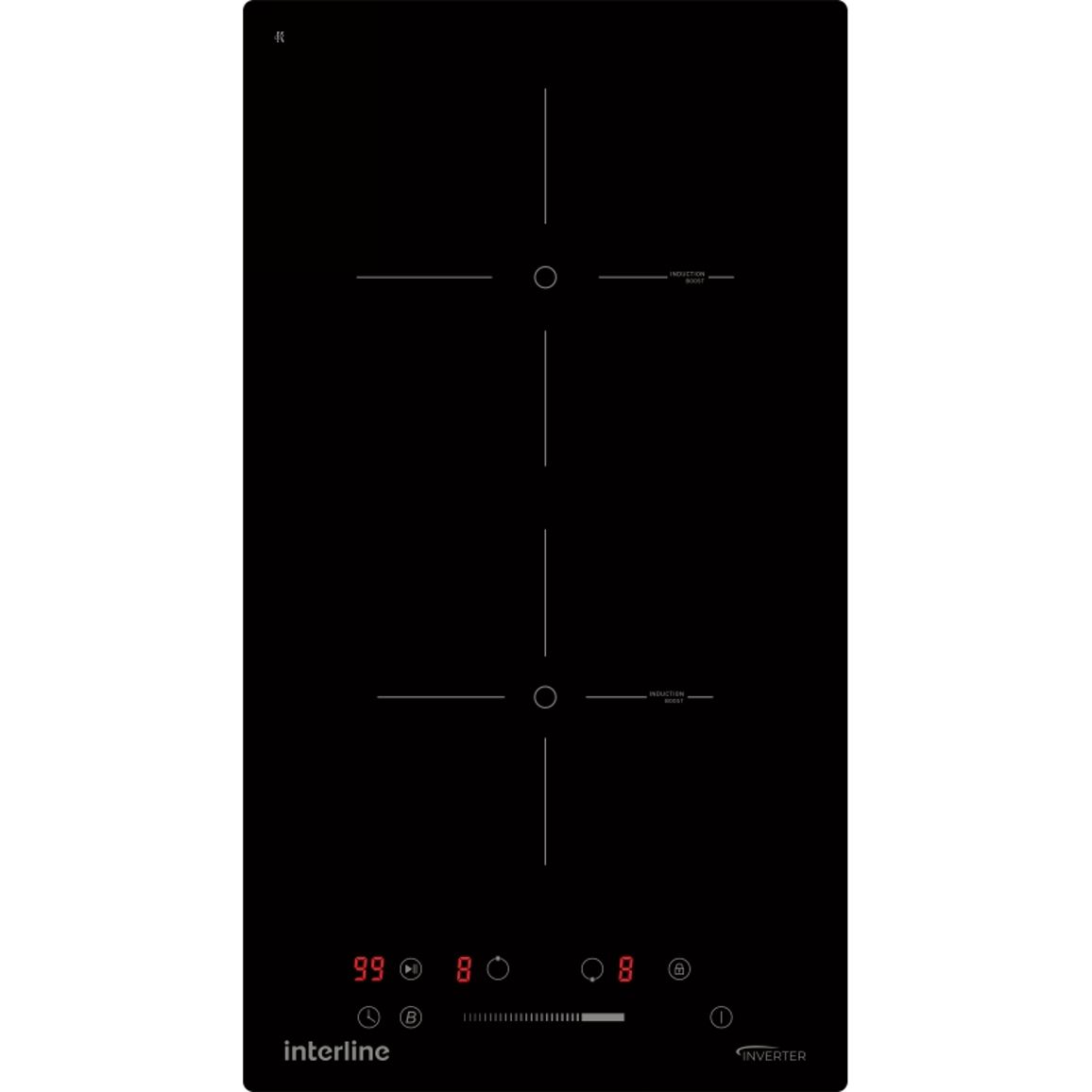 Индукционная варочная поверхность VIK 830 SIB BG INTERLINE Индукционная варочная поверхность VIK 830 SIB BG INTERLINE