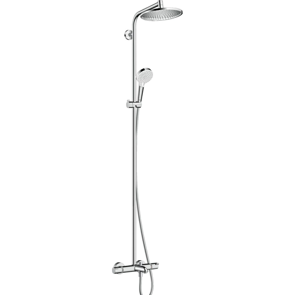 Душова система Hansgrohe Crometta S 240 1jet Showerpipe для ванни Chrome Hansgrohe (27320000) Душова система Hansgrohe Crometta S 240 1jet Showerpipe для ванни Chrome Hansgrohe (27320000)