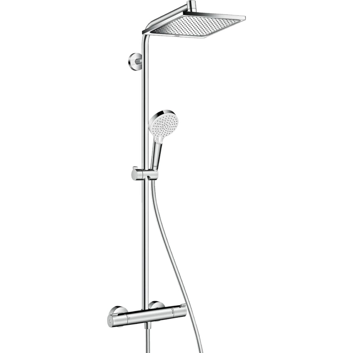 Душова система Hansgrohe Showerpipe Crometta E240 1jet з термостатом  Chrome Hansgrohe (27271000)