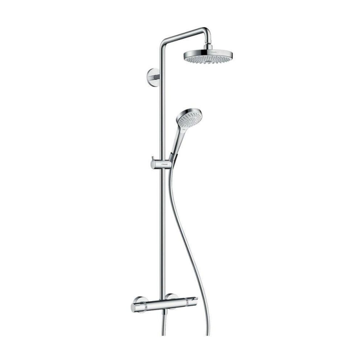 Душова система Croma Select S 180 2jet Showerpipe EcoSmart Chrome/White Hansgrohe (27254400) Душова система Croma Select S 180 2jet Showerpipe EcoSmart Chrome/White Hansgrohe (27254400)