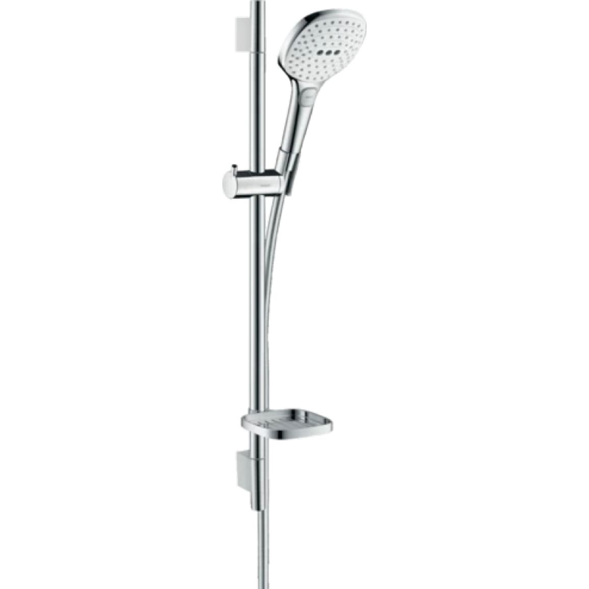Душовий набір Raindance Select E 120 3jet EcoSmart 9л/хв  White/Chrome Hansgrohe (26622400)
