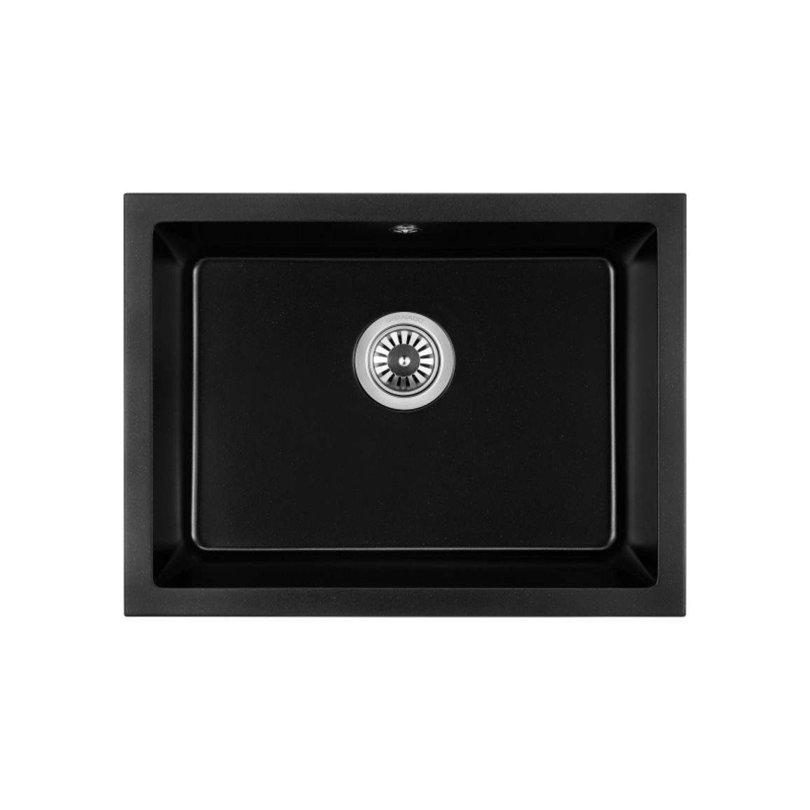 Мийка Under top L black shine (606*456mm.) граніт GRANADO