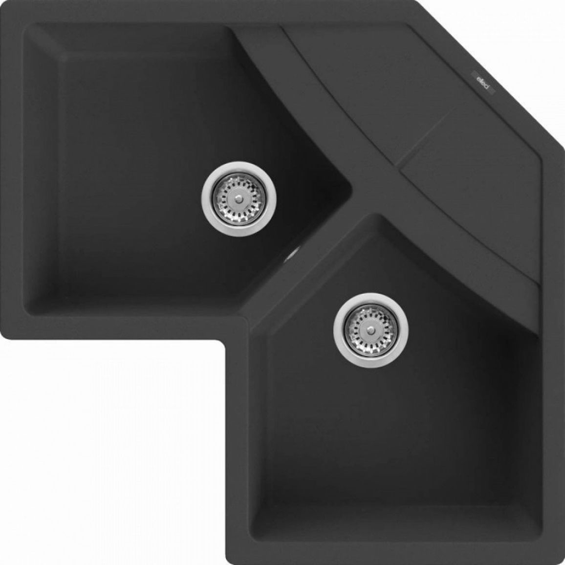 Мойка гранит UNICO CORNER NERO G40 ELLECI