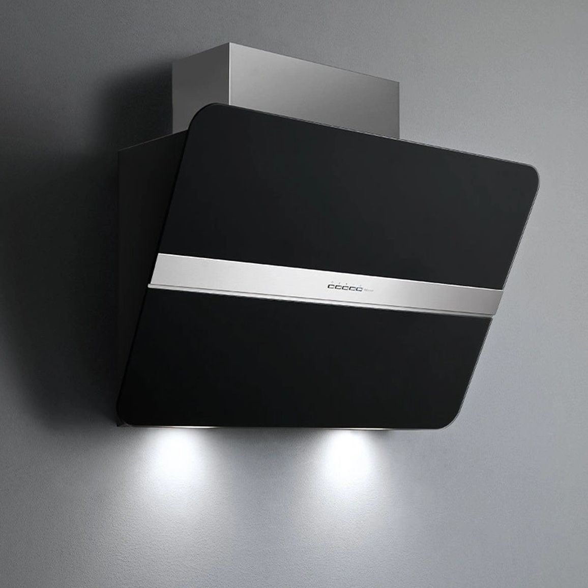 Витяжка пристінна FLIPPER 85 NRS BLACK SATIN GLASS 800 (CFPN85.E2P2#ZZZQ490F) Falmec