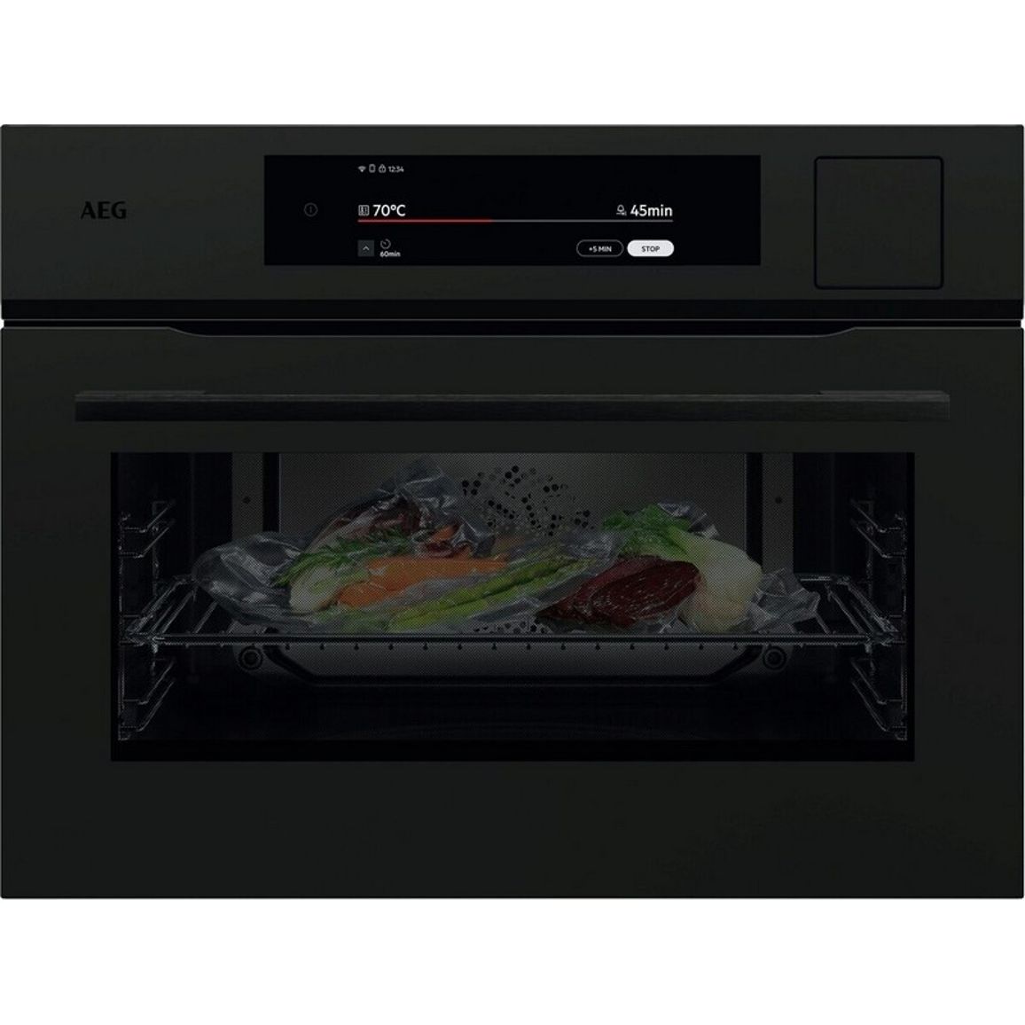 Компактный духовой шкаф из СВЧ NKP9S821T AEG Компактный духовой шкаф из СВЧ NKP9S821T AEG