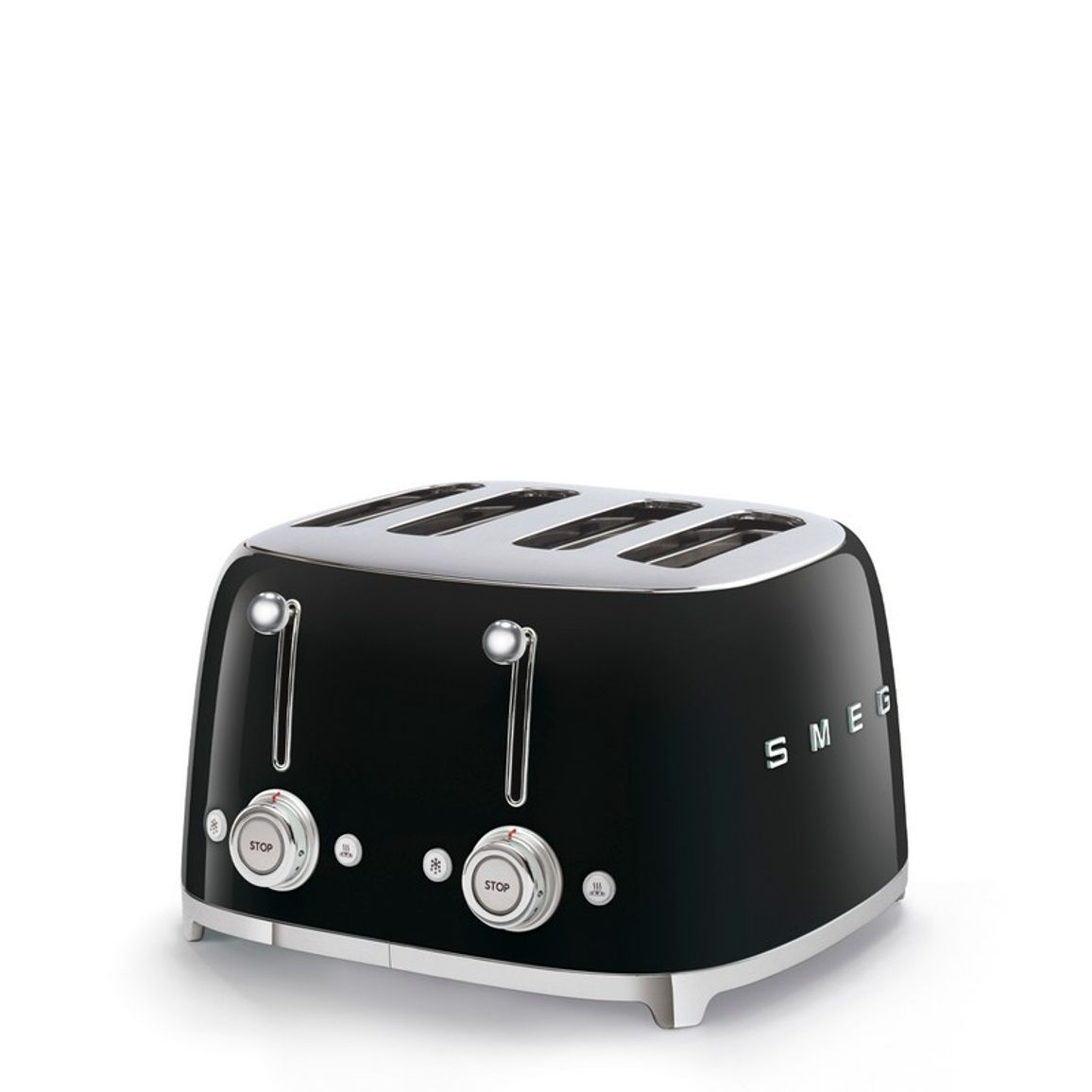 Тостер електричний TSF03BLEU чорний Smeg (50'S RETRO STYLE)