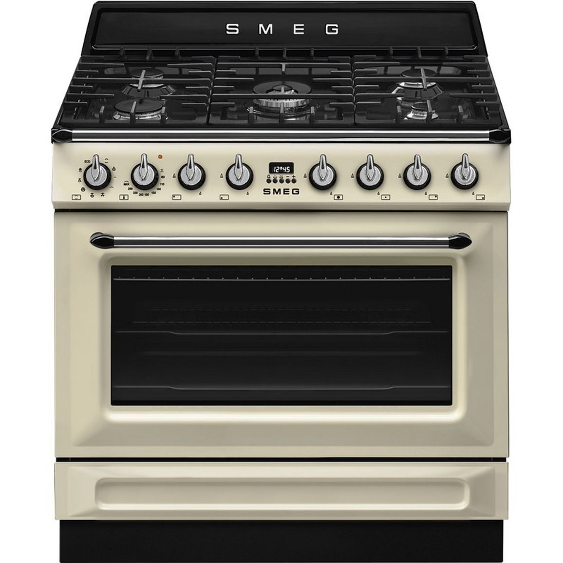 Варильний центр TR90GMP 90 см кремовий Smeg (VICTORIA) Варильний центр TR90GMP 90 см кремовий Smeg (VICTORIA)