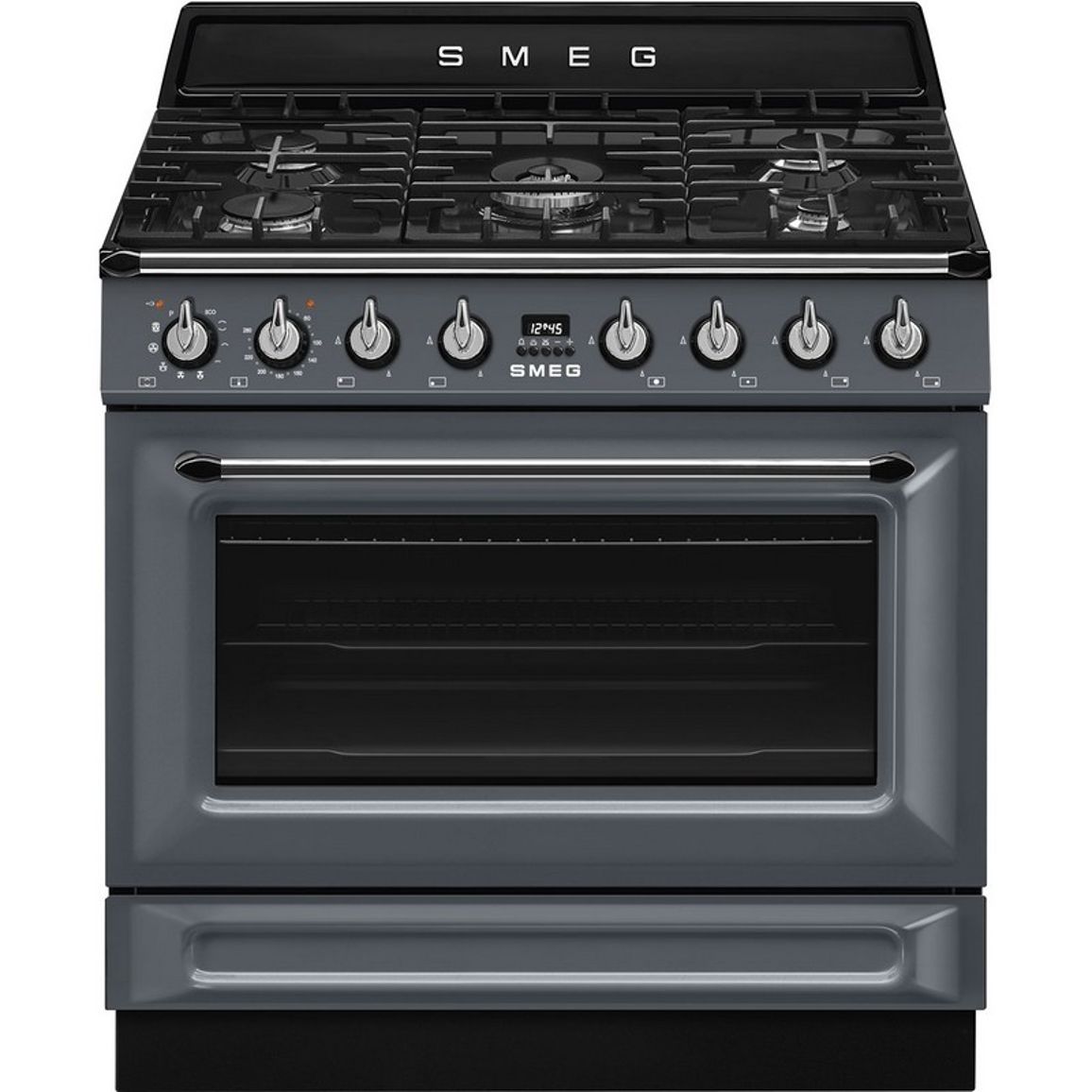 Варильний центр TR90GPGR 90 см сірий Smeg (VICTORIA) Варильний центр TR90GPGR 90 см сірий Smeg (VICTORIA)