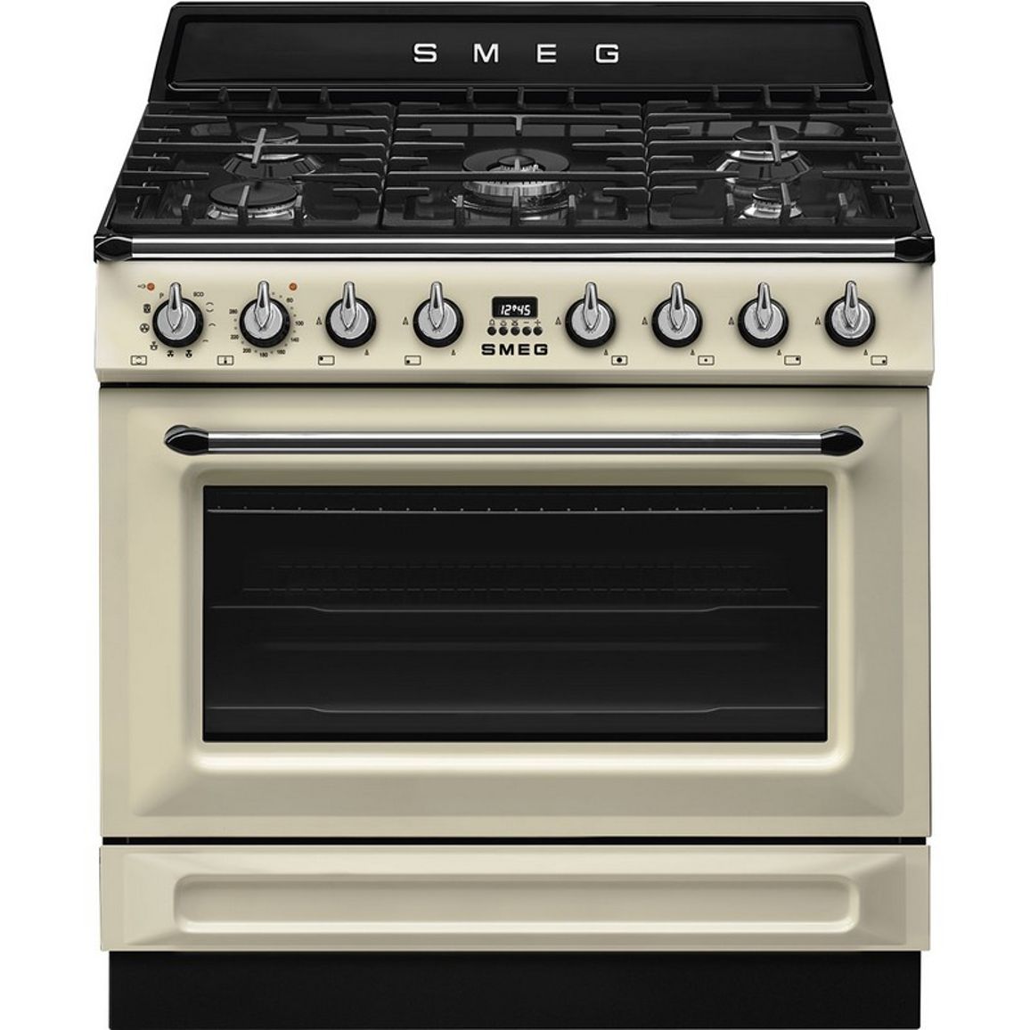 Варильний центр TR90GPP 90 см кремовий Smeg (VICTORIA) Варильний центр TR90GPP 90 см кремовий Smeg (VICTORIA)