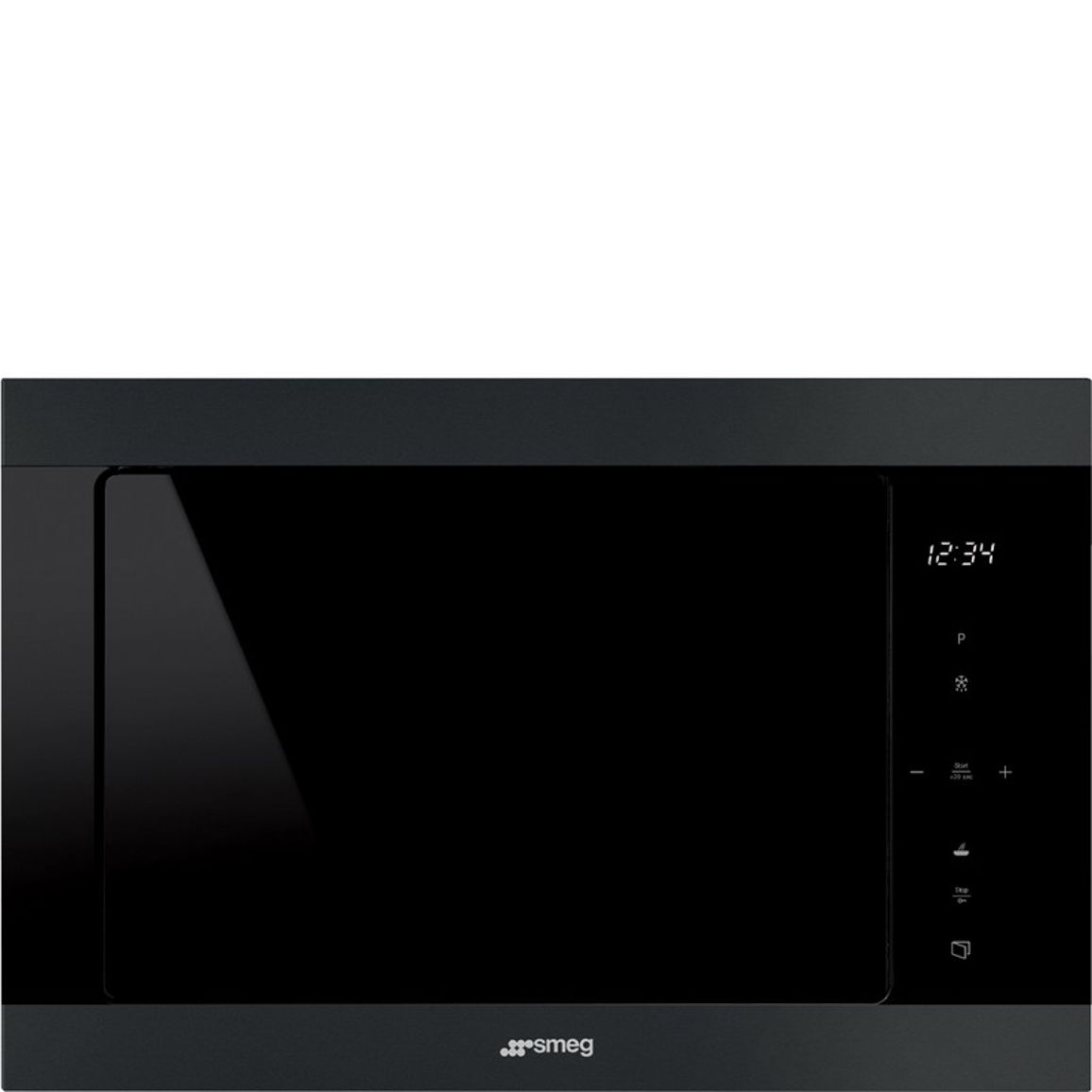 Вбудована мікрохвильова піч FMI325N чорна матова Smeg (CLASSICA)