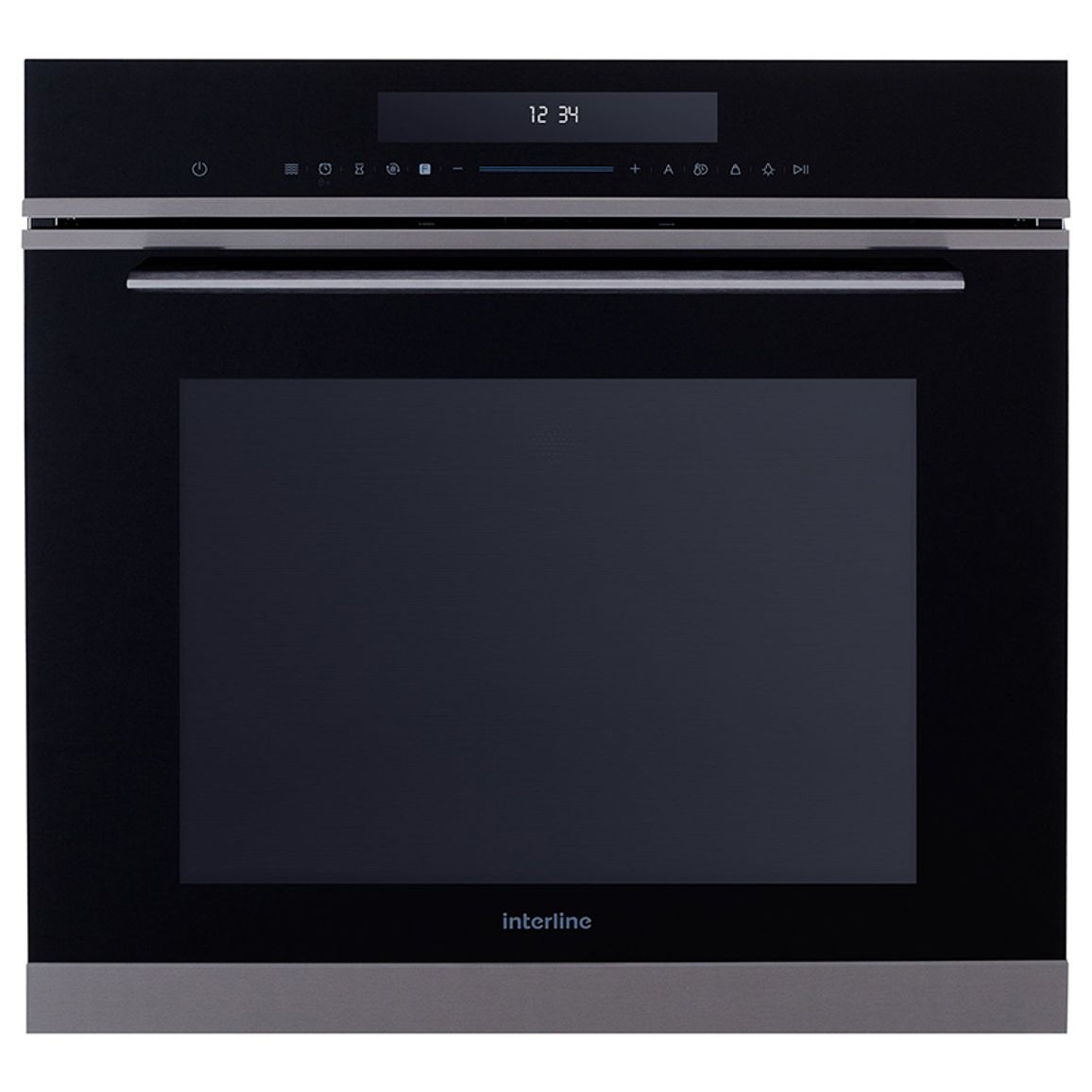 Духовка электрическая+СВЧ черная INTERLINE OMG 970 SCD BA Духовка электрическая+СВЧ черная INTERLINE OMG 970 SCD BA
