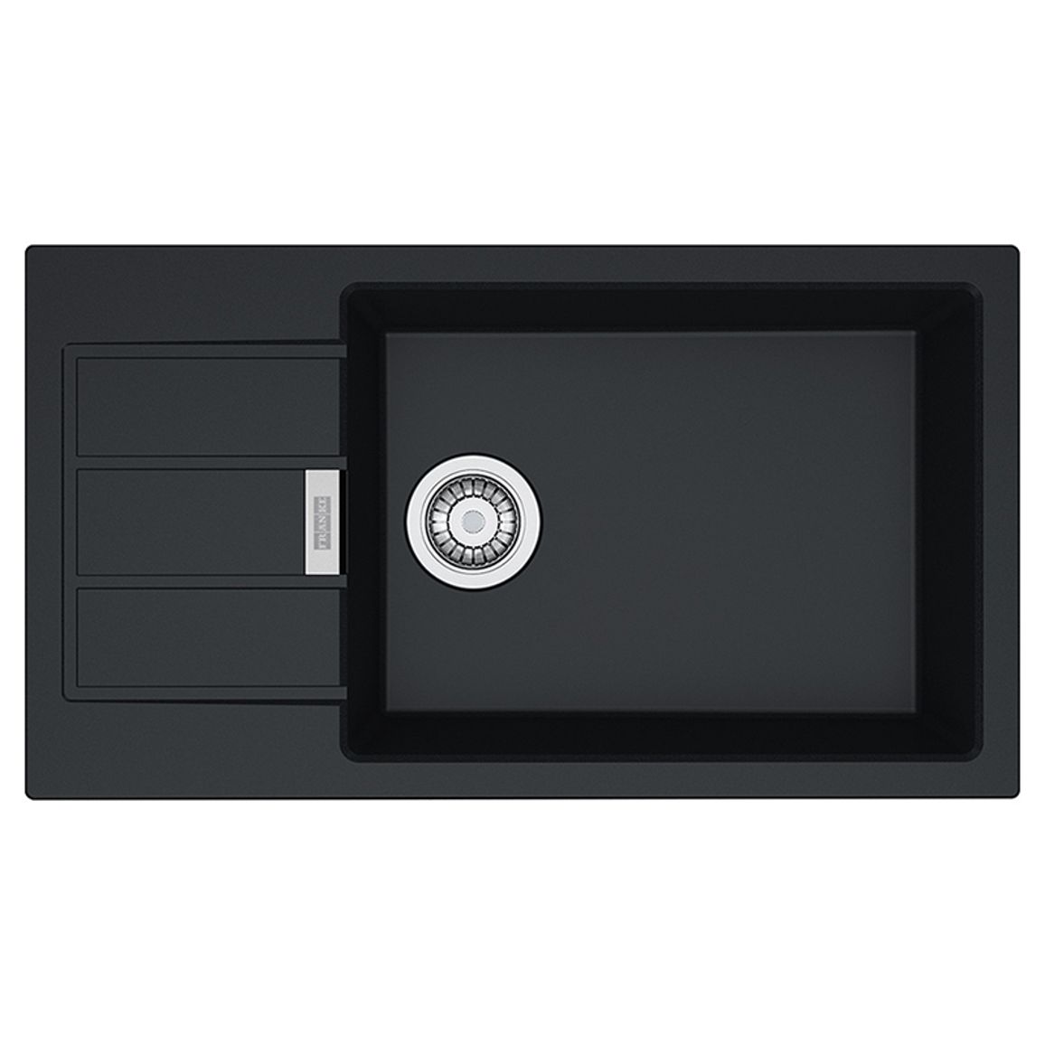 Мойка с сифоном тектонайт S2D Slim 611-78 XL черный Franke (143.0627.384) (второй сорт) Мойка с сифоном тектонайт S2D Slim 611-78 XL черный Franke (143.0627.384) (второй сорт)