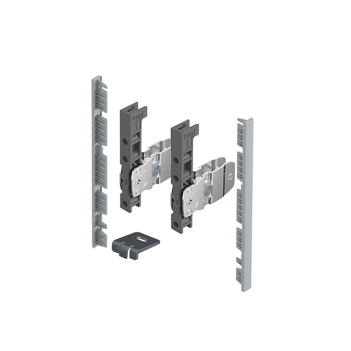 AvanTech YOU комплект соединителей лицевой панели H=139 серебро (9257612) Hettich AvanTech YOU комплект соединителей лицевой панели H=139 серебро (9257612) Hettich