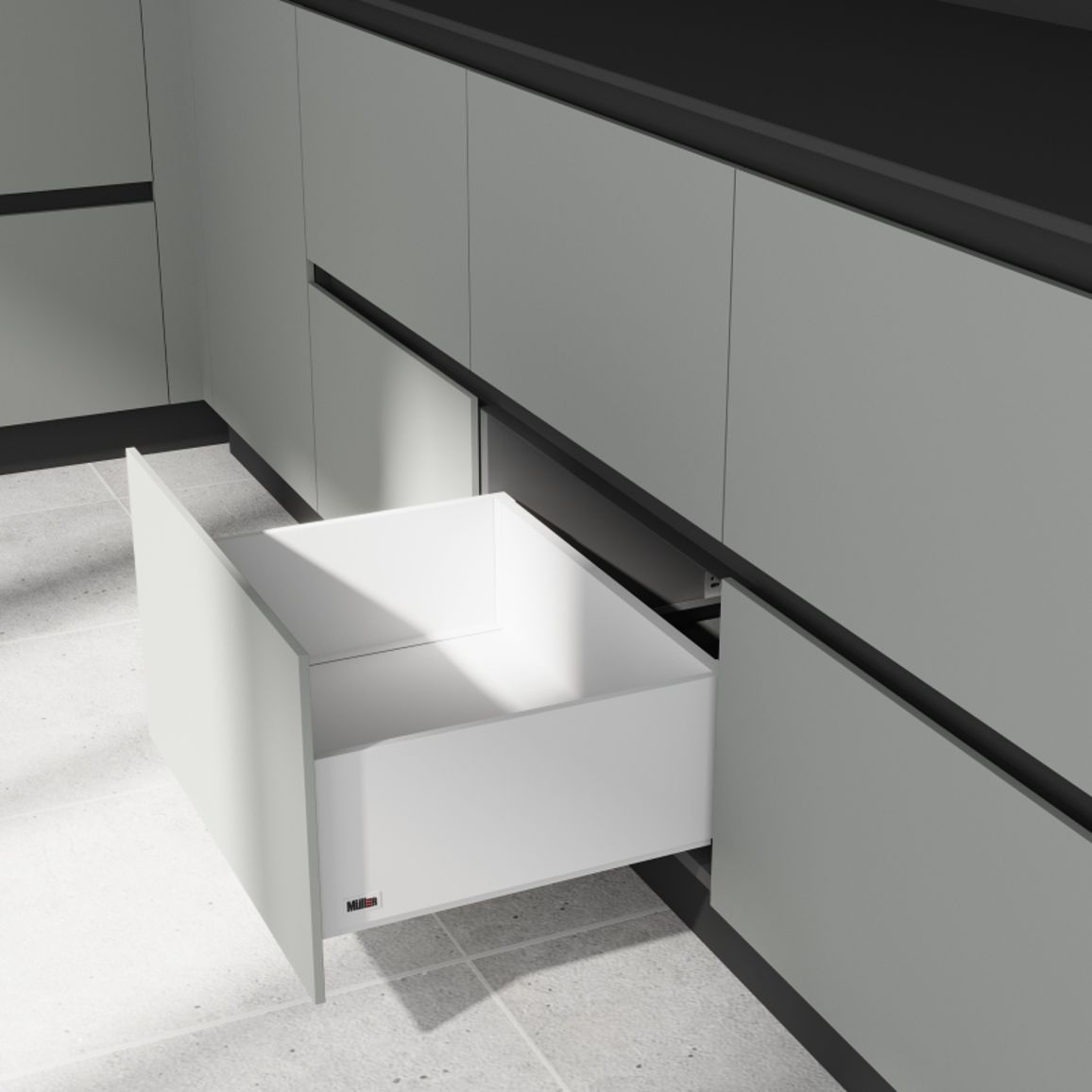 Комплект для ящика Muller Box profi line 3D L=450 Н=178 белый Комплект для ящика Muller Box profi line 3D L=450 Н=178 белый