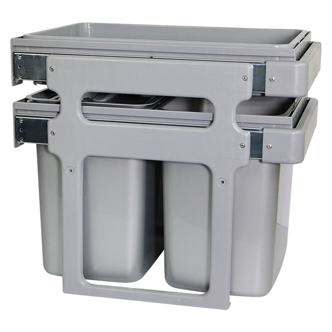Мусорница Scorpio 2x16л серая Muller Мусорница Scorpio 2x16л серая Muller