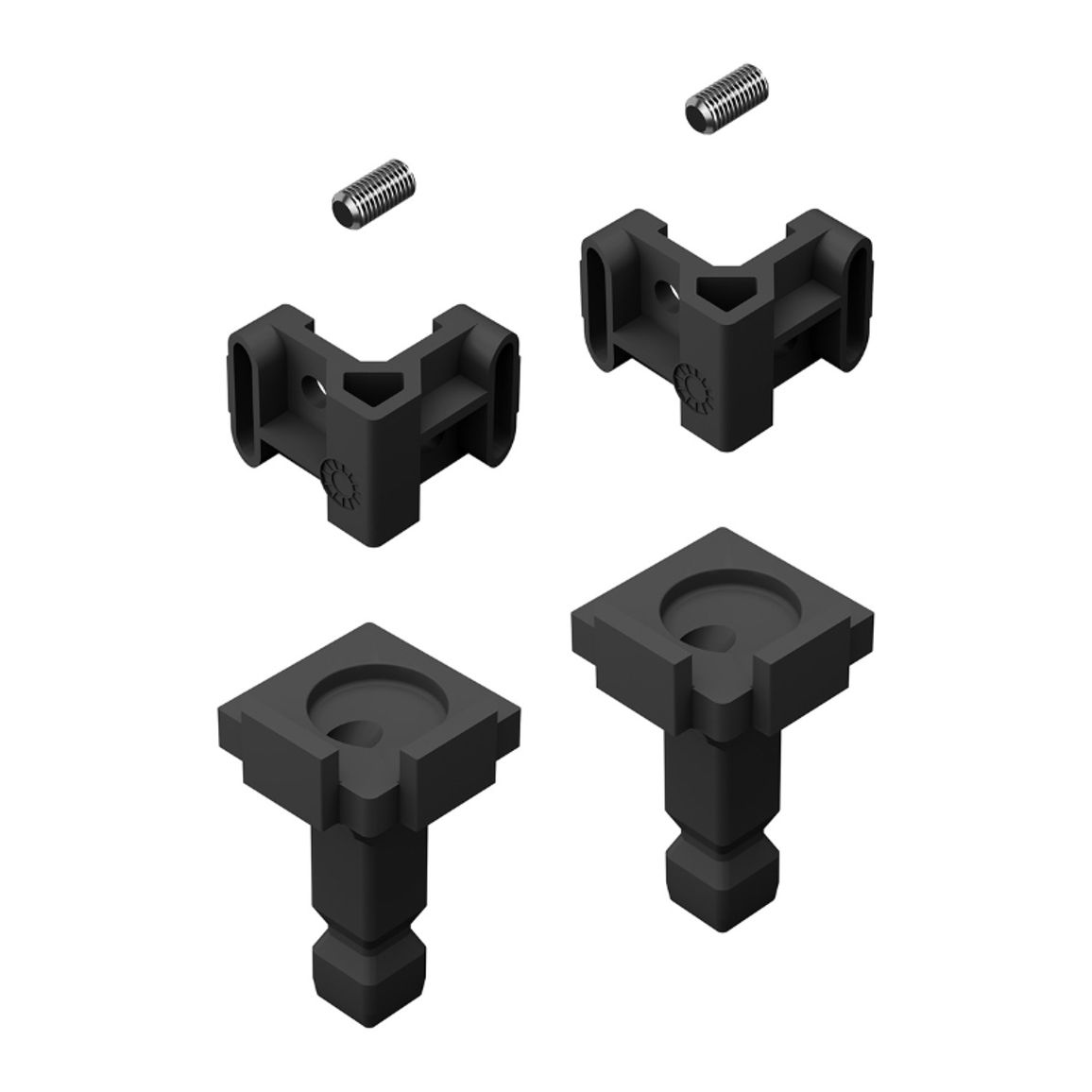 FurnSpin CADRO комплект фурнітури для полиці, чорний матовий (9360733) Hettich