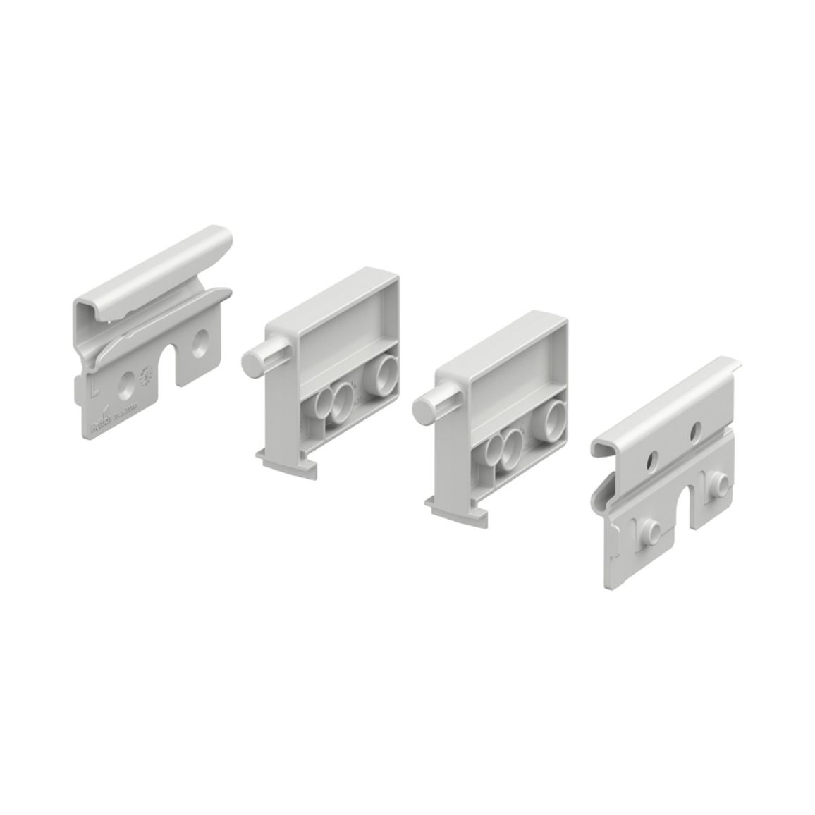 Фиксатор выдвижной полки, белый, комплект (Actro 5D, Quadro V6 5D/V6 YOU /V6 EB 20) (9257725) Hettic