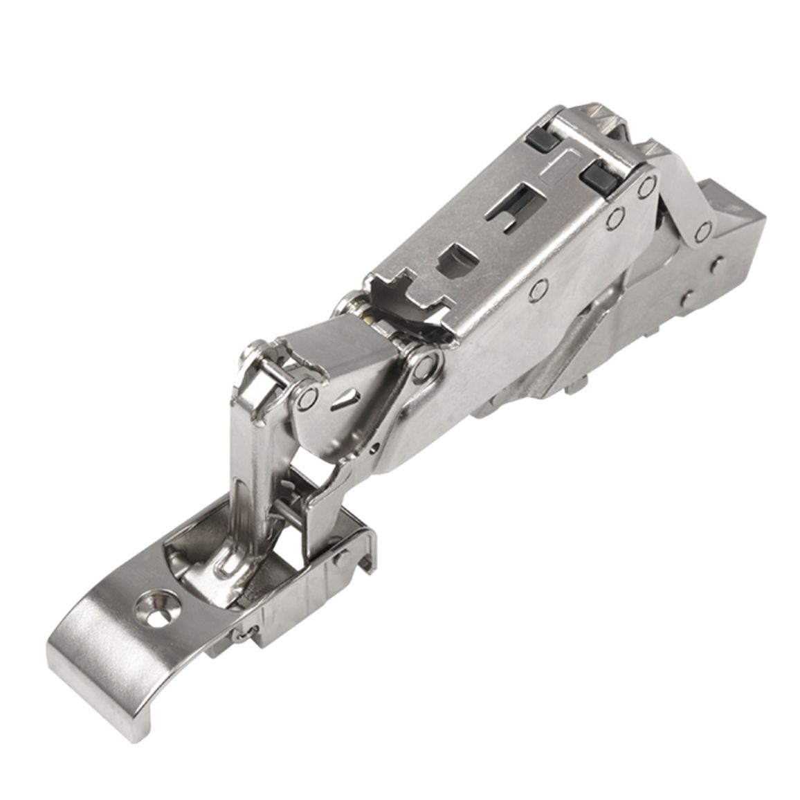 Петля Clip-on, 165°, Sensys, накладная, для стекла, никель (9135140) Hettich
