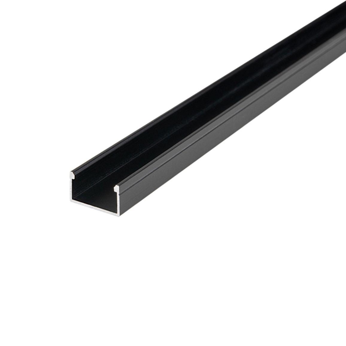 Профіль для LED-стрічки, НАКЛАДНИЙ, L = 2м, алюміній, анодов. чорний Профіль для LED-стрічки, НАКЛАДНИЙ, L = 2м, алюміній, анодов. чорний