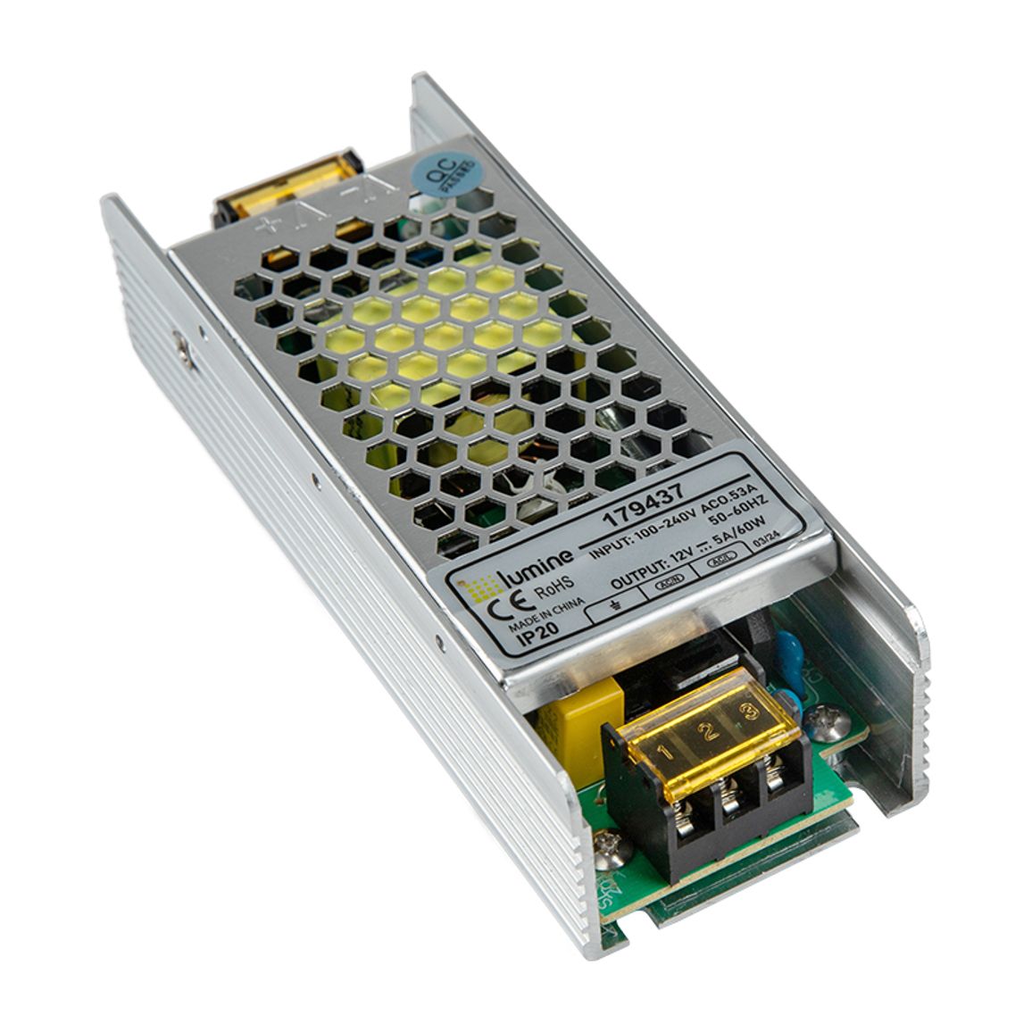 Блок питания для LED, 60W, 12V, IP20, метал. корпус Блок питания для LED, 60W, 12V, IP20, метал. корпус