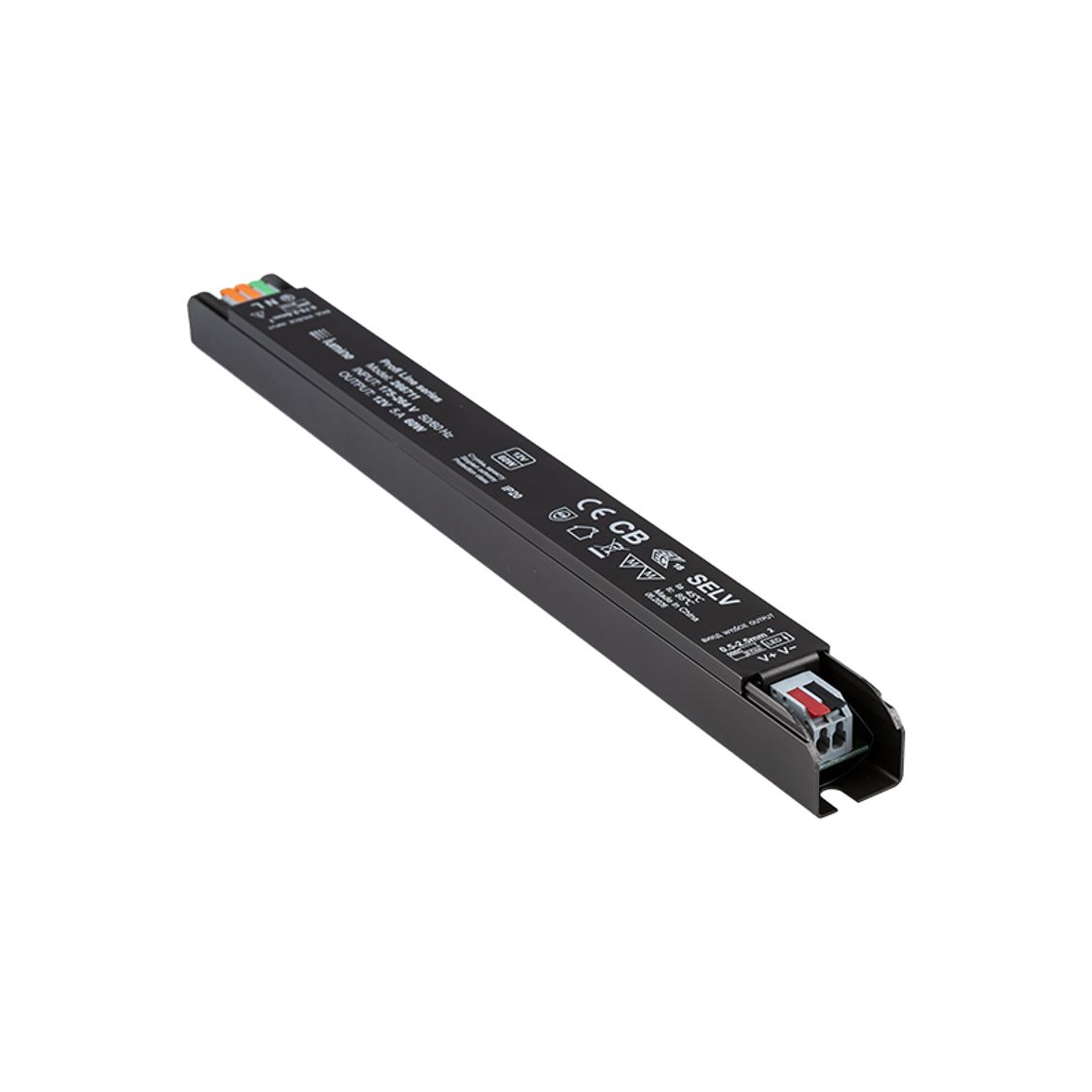 Блок живлення, 60W, 12V, IP20, метал. корпус,  Lumine Profi line