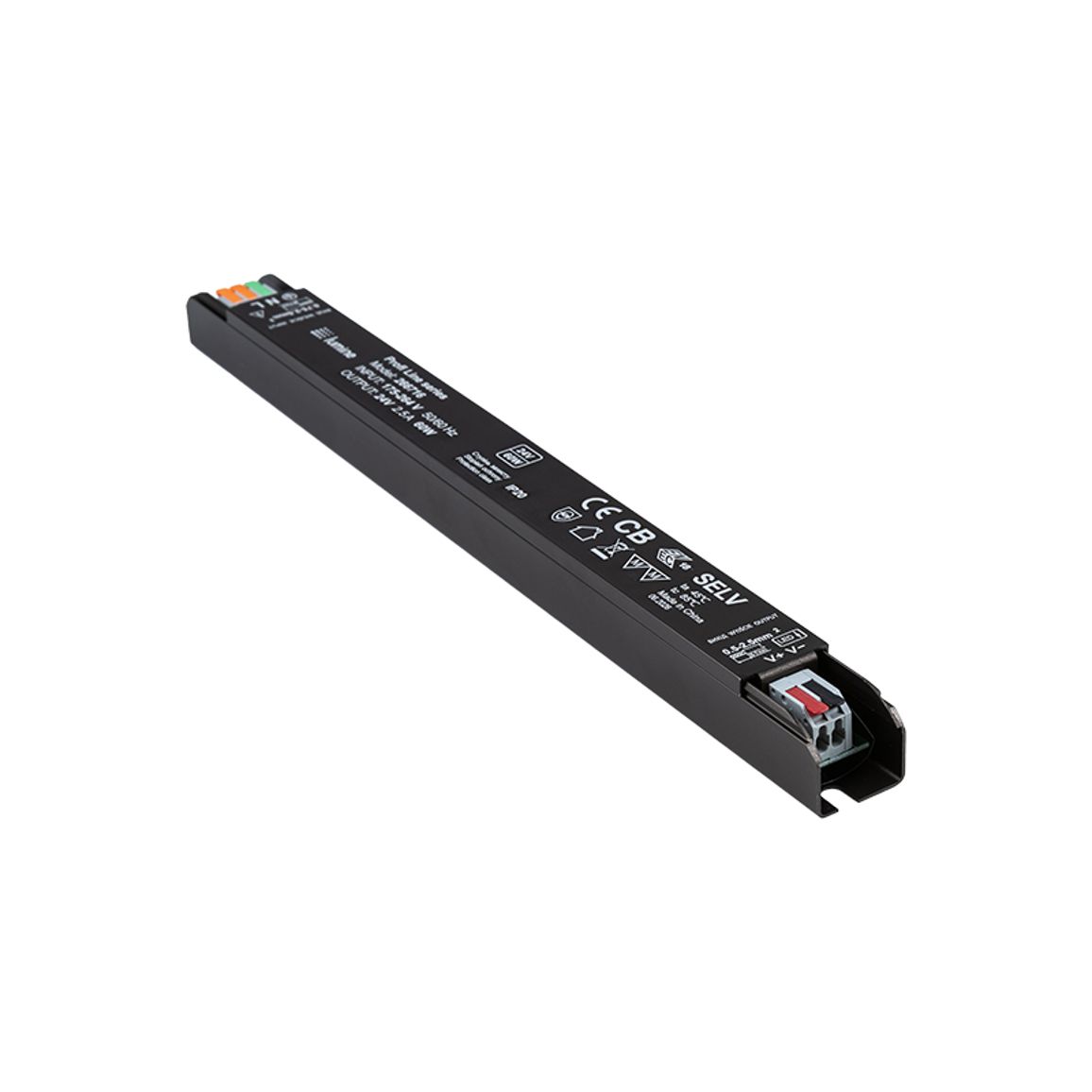 Блок живлення, 60W, 24V, IP20, метал. корпус, Lumine Profi line Блок живлення, 60W, 24V, IP20, метал. корпус, Lumine Profi line