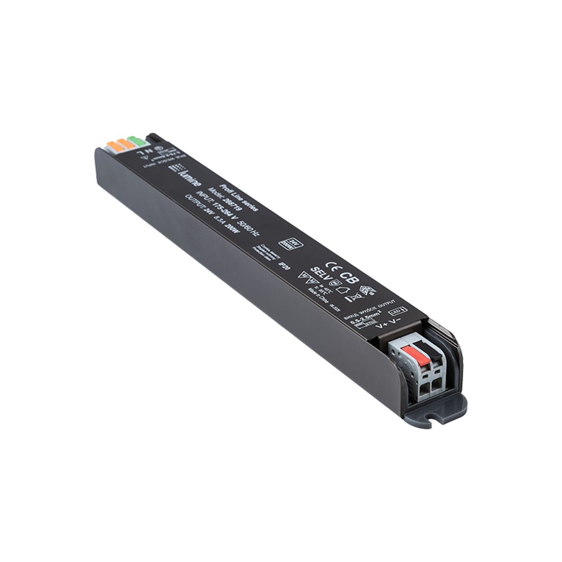 Блок живлення, 200W, 24V, IP20, метал. корпус,  Lumine Profi line