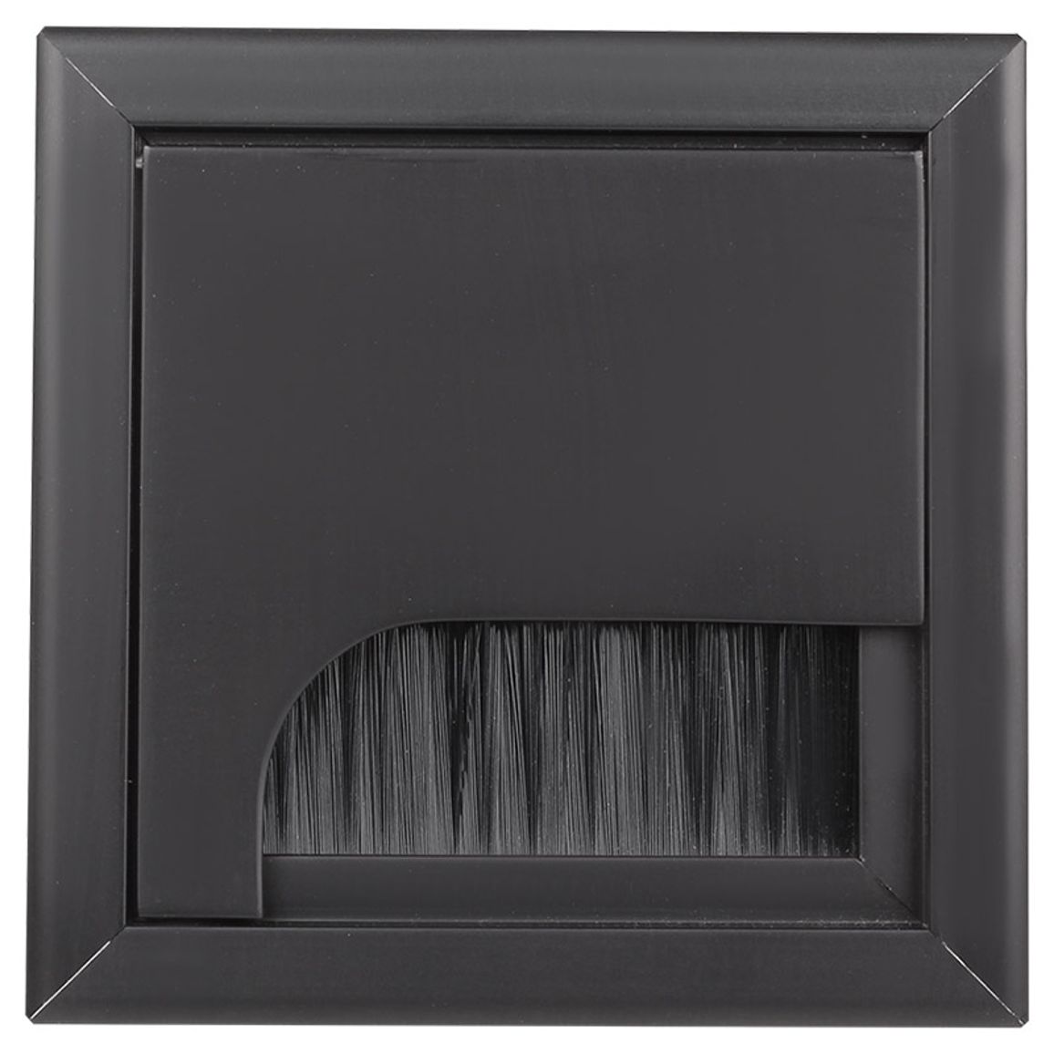 Заглушка для проводов "RUMBA", 80X80X24мм, алюминий , черный, Siso Заглушка для проводов "RUMBA", 80X80X24мм, алюминий , черный, Siso