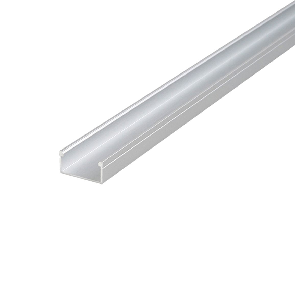 Профіль для LED-стрічки, НАКЛАДНИЙ, L = 2м, алюміній, анодоване срібло Профіль для LED-стрічки, НАКЛАДНИЙ, L = 2м, алюміній, анодоване срібло