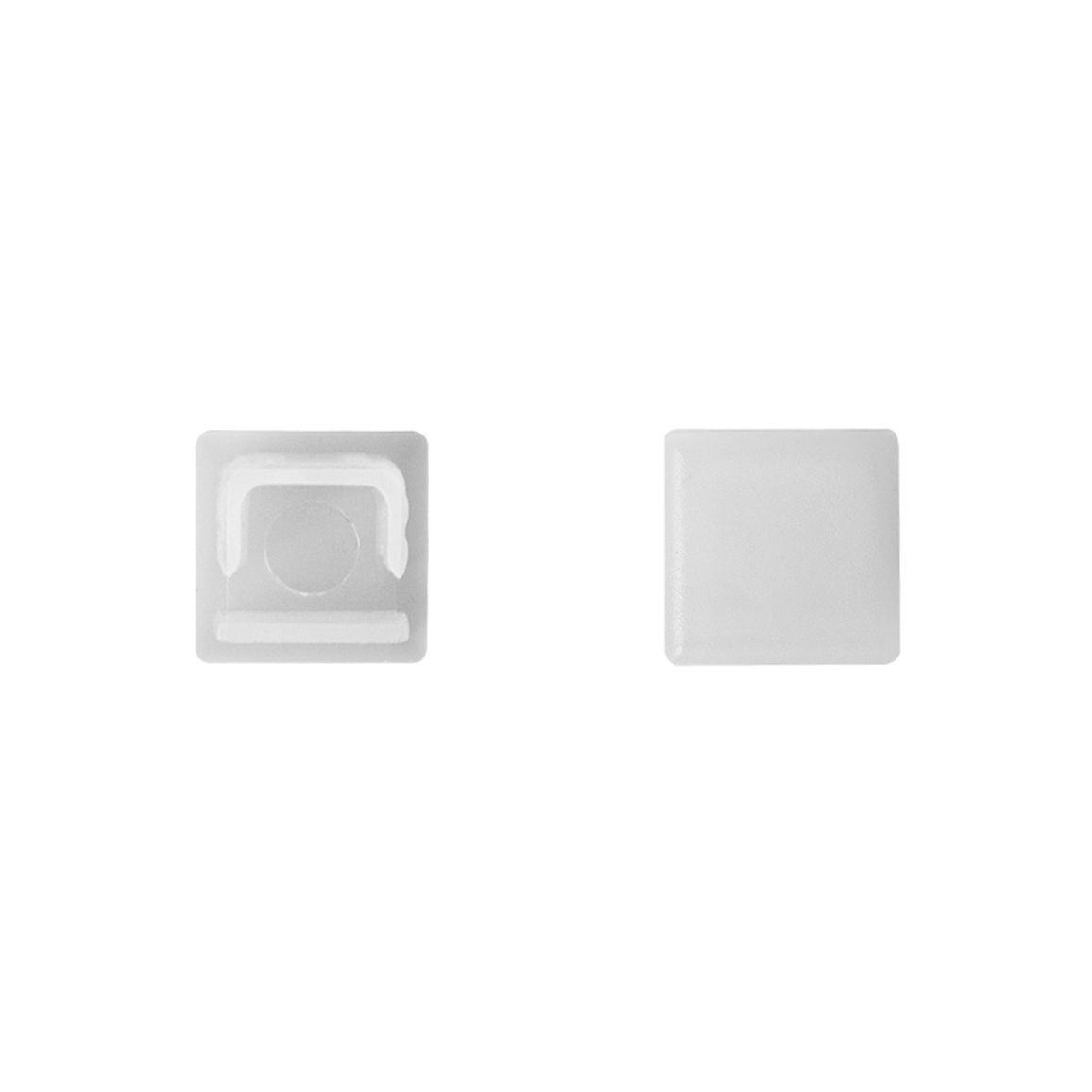 Заглушка для профиля PRISMATIC MINI 3D, пластик, белый Заглушка для профиля PRISMATIC MINI 3D, пластик, белый