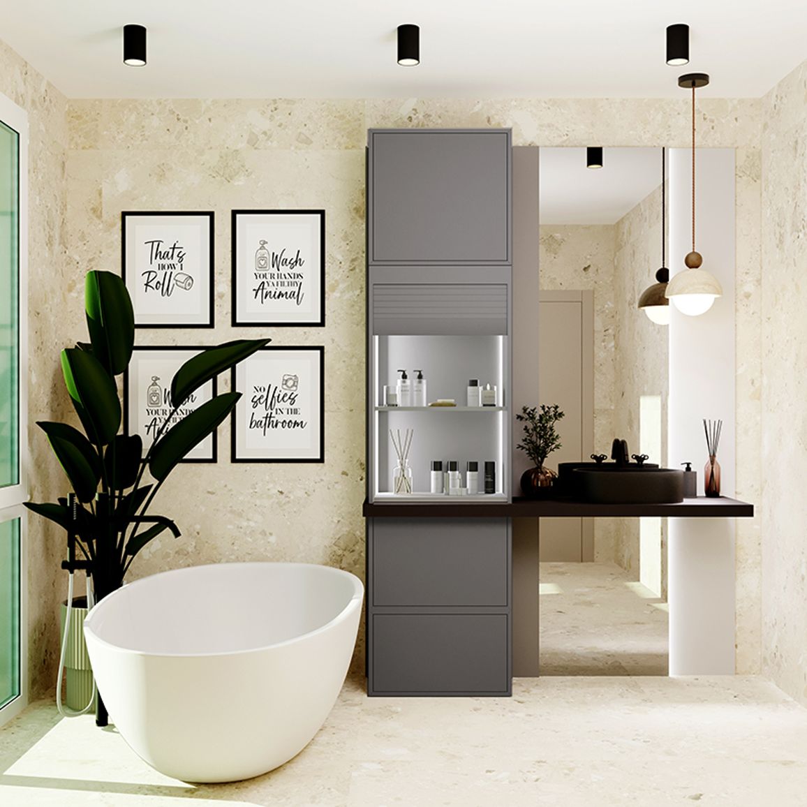 Комплект жалюзи REHAU RAUVOLET Noble matt Smoke Stack 2457L 900x1500 мм