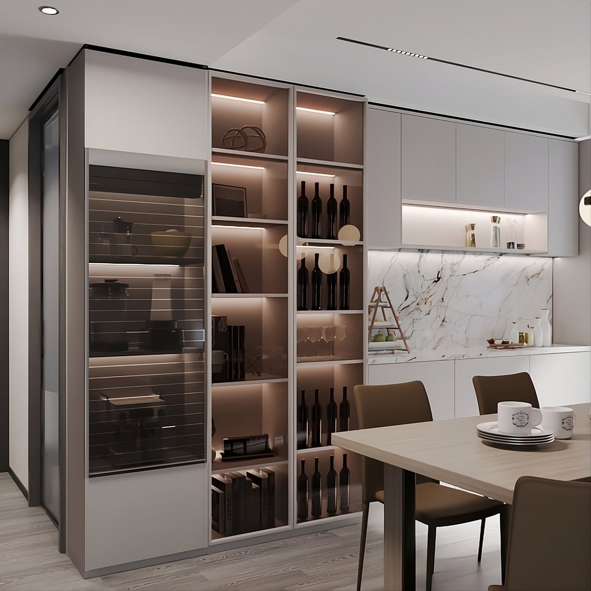 Комплект жалюзі REHAU RAUVOLET Vetro-Line Smoky 73480 (Нержавійка 360L) 900x1500 мм