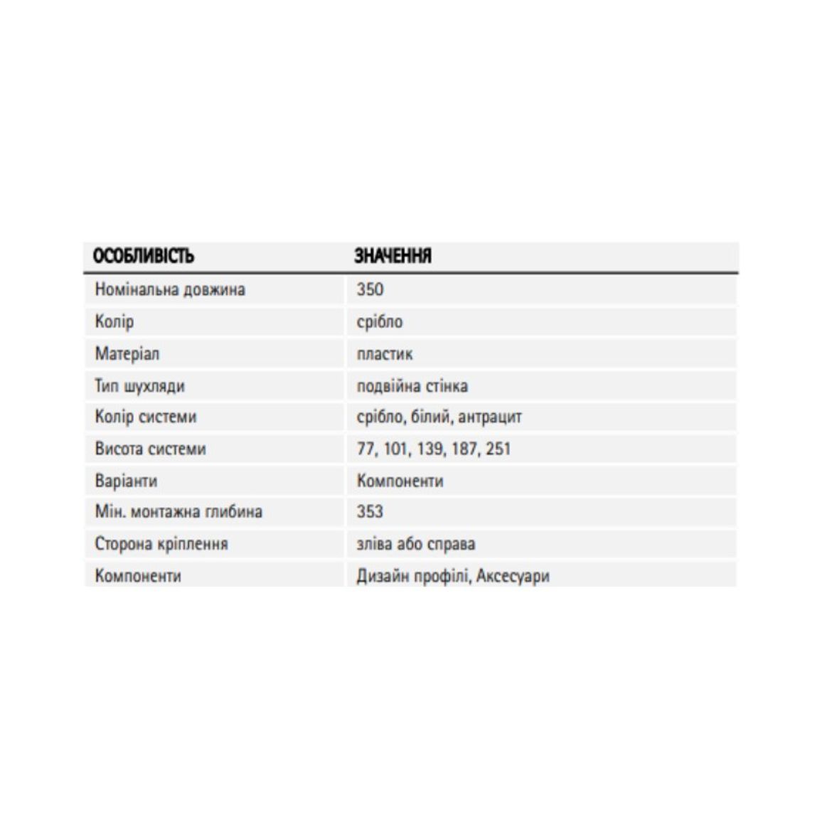 AvanTech YOU дизайн-профиль L=350мм, серебро (9255806) Hettich AvanTech YOU дизайн-профиль L=350мм, серебро (9255806) Hettich