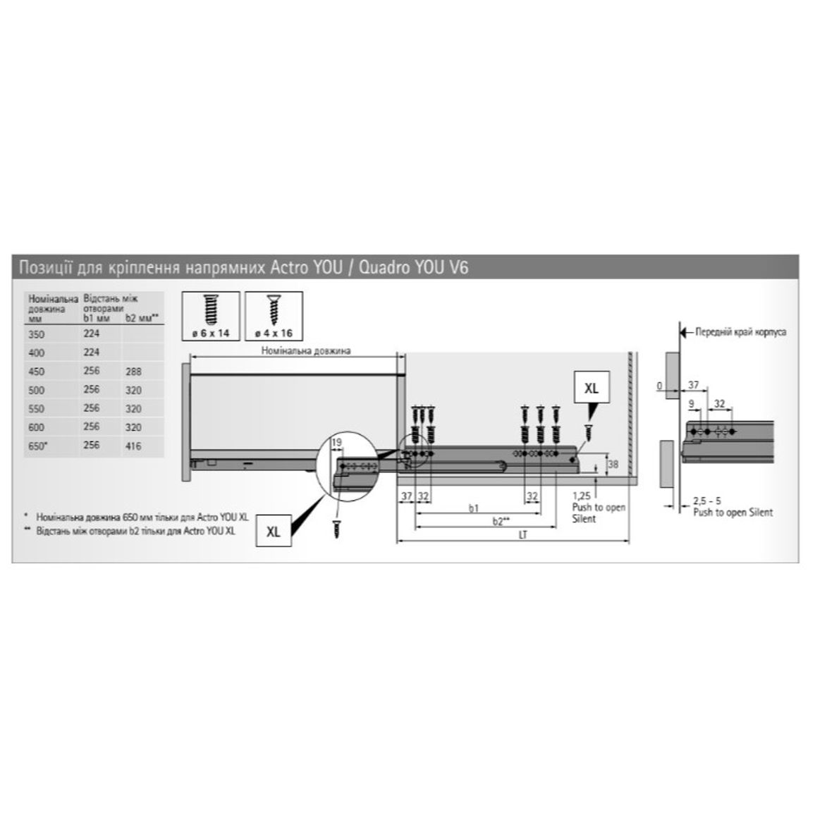 Комплект ящика AvanTech YOU А L=350 H=251 антрацит Hettich Комплект ящика AvanTech YOU А L=350 H=251 антрацит Hettich
