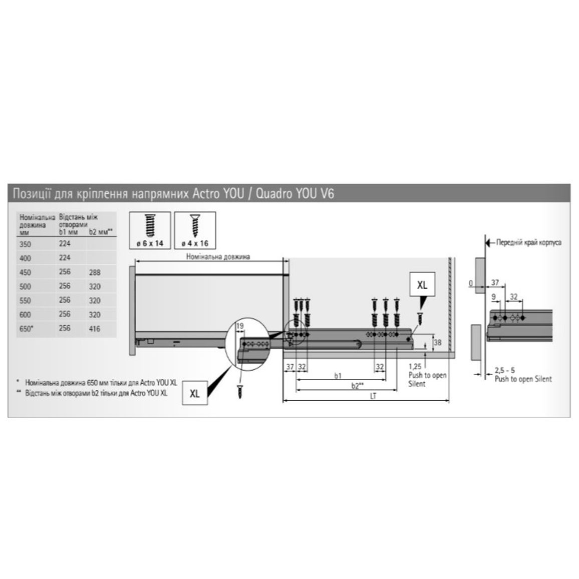 Комплект ящика AvanTech YOU А L=350 H=251 белый Hettich